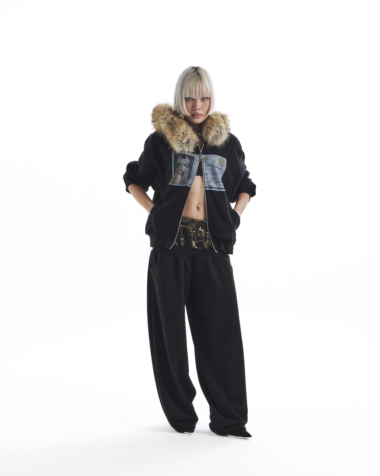 sheena camo layered pants