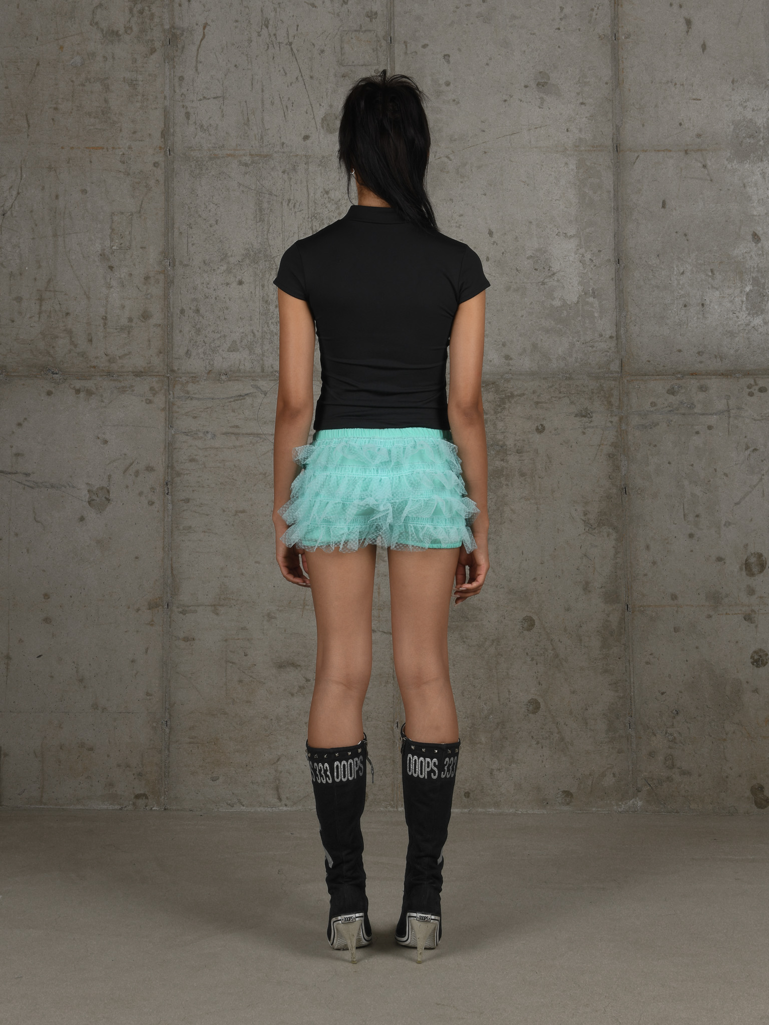 lily chouchou short pants (ver.2) - mint dot