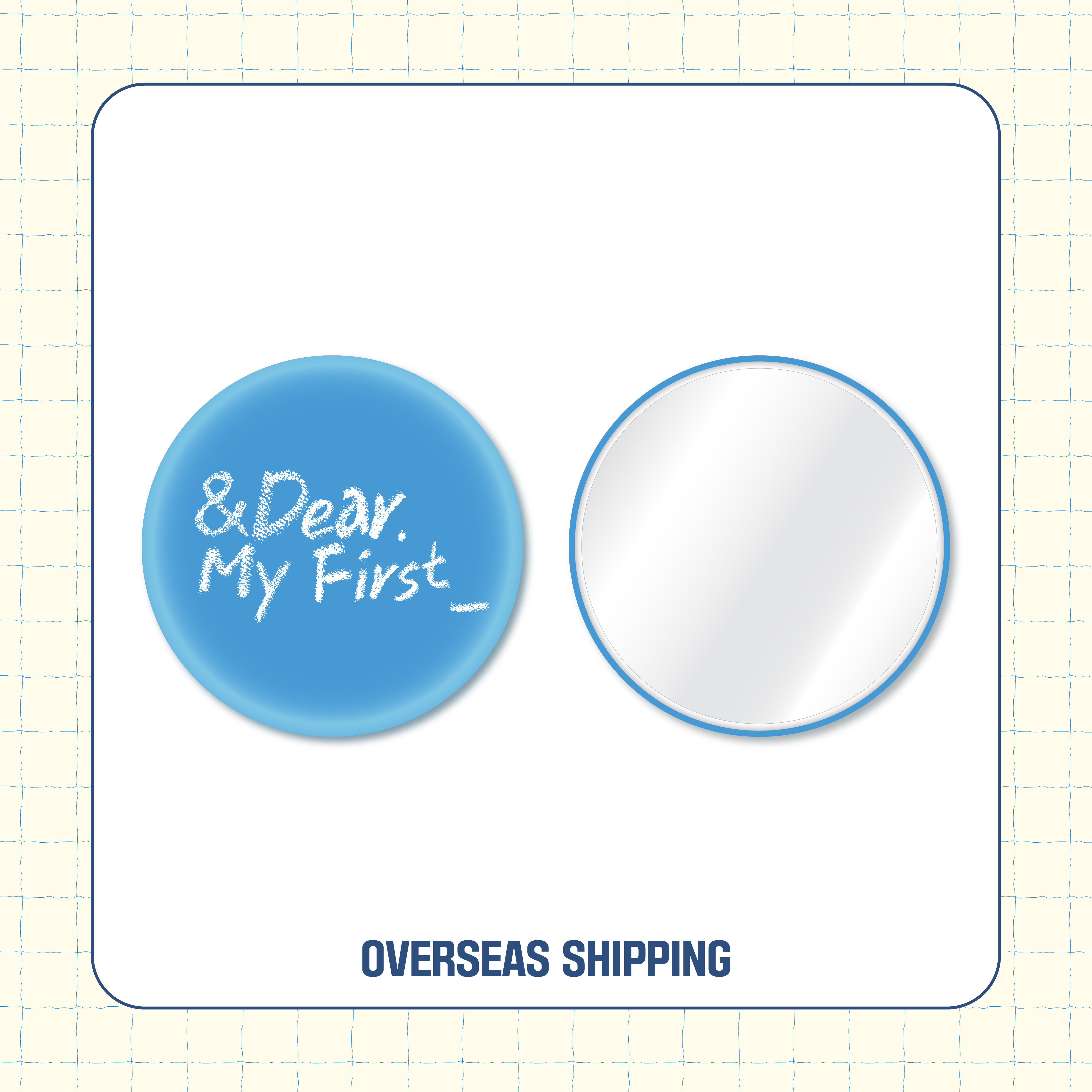 [해외 배송] 2024 AMPERS&ONE FAN MEETING '&Dear. My First_' OFFICIAL MD 손거울