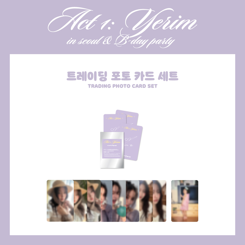 ACT 1: YERIM in seoul & B-day party MD 트레이딩 포토카드 세트