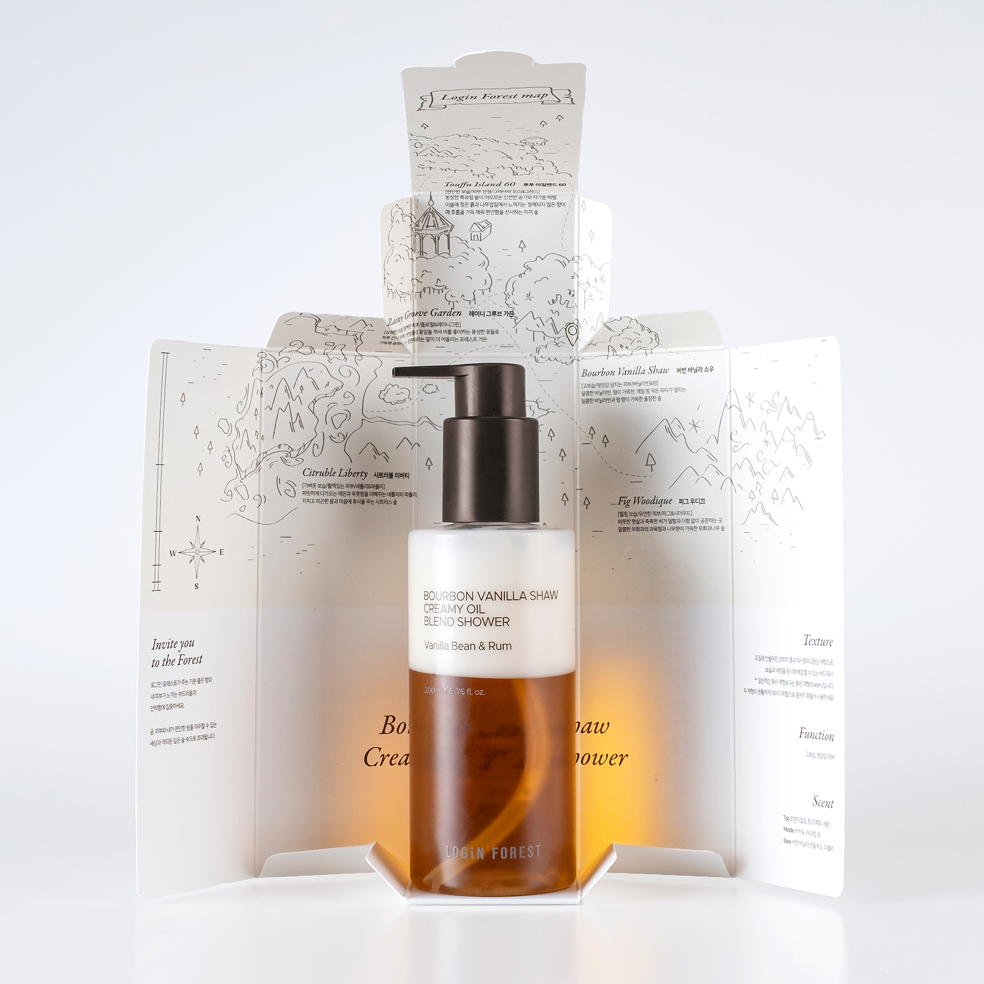 로그인 포레스트 버번 바닐라 쇼우 크리미 오일 블렌드 샤워 200ml