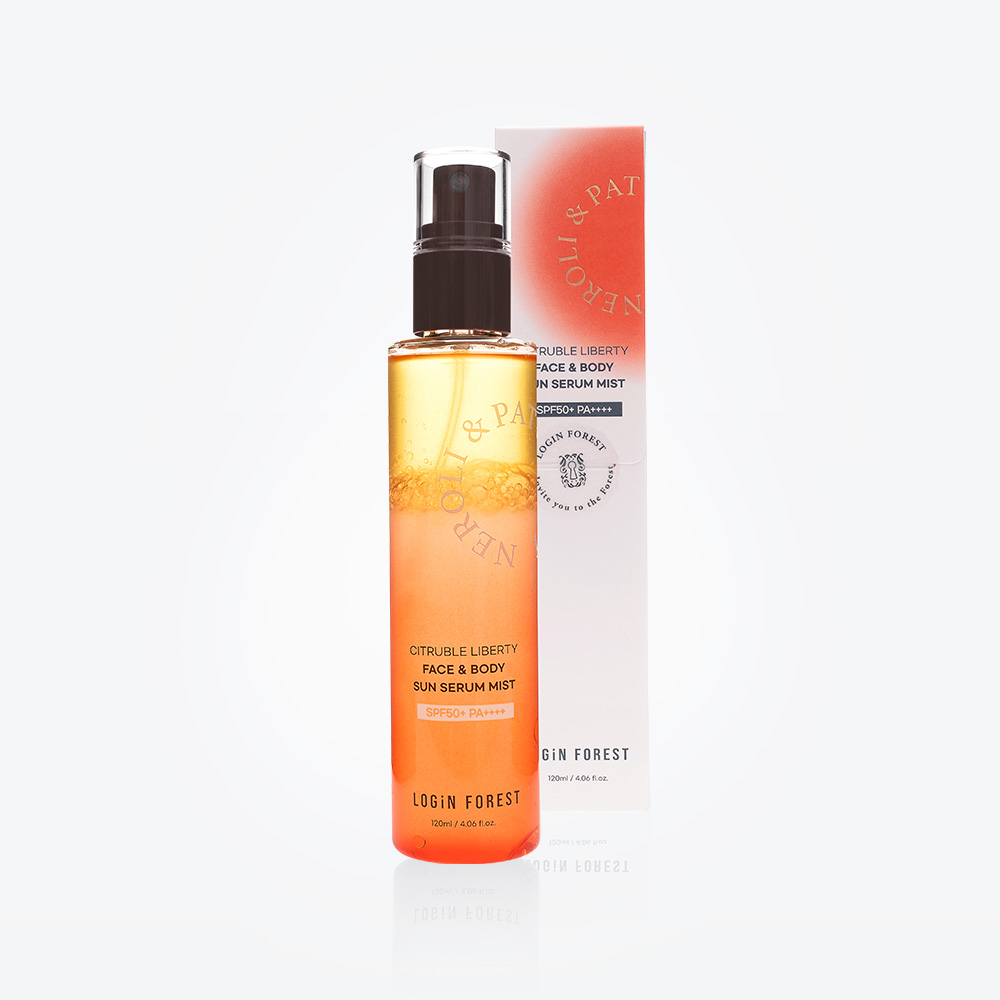 로그인 포레스트 시트러블 리버티 페이스 앤 바디 선세럼 미스트 (SPF50+ PA++++) 120ml