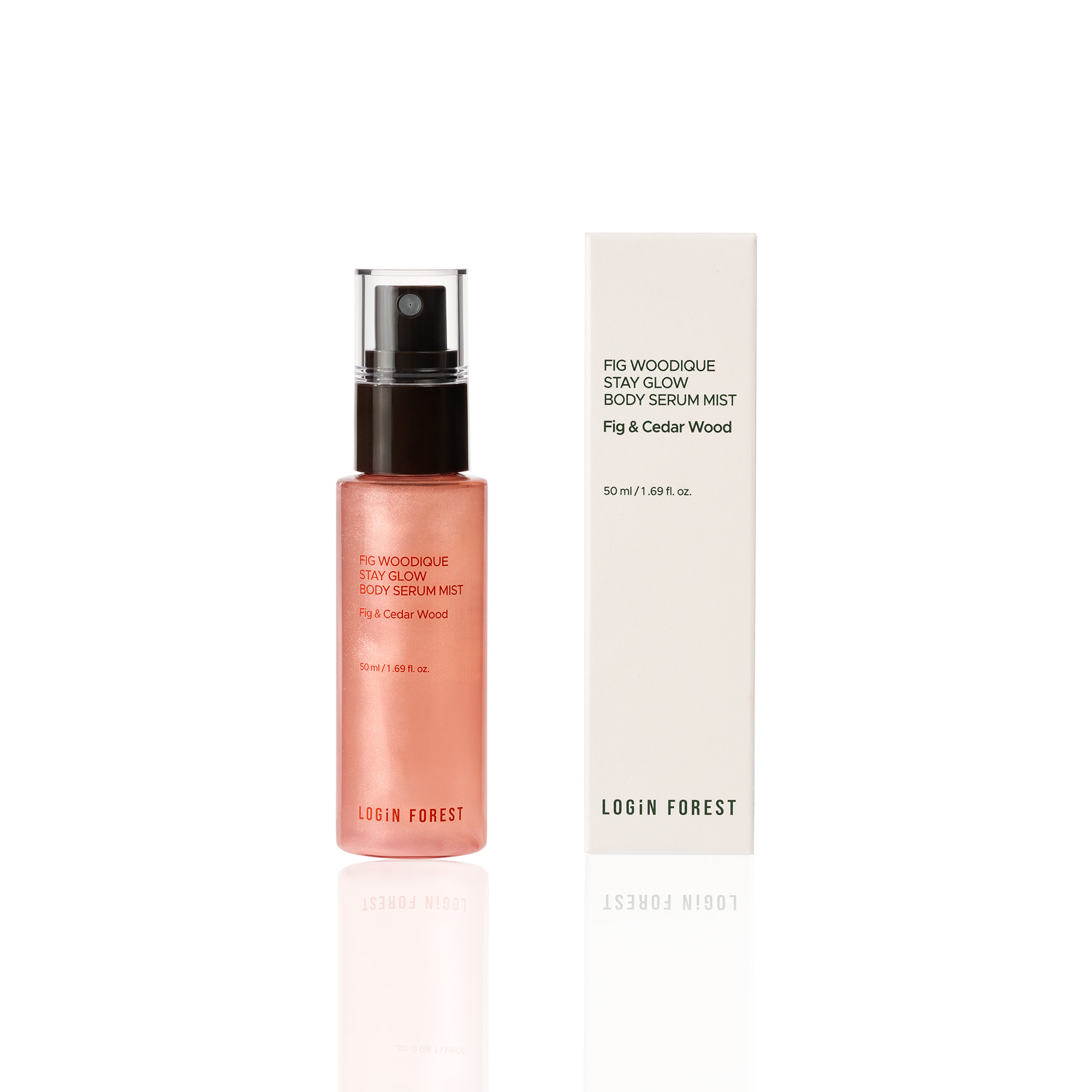 로그인 포레스트 피그 우디끄 스테이 글로우 바디 세럼 미스트 50ml