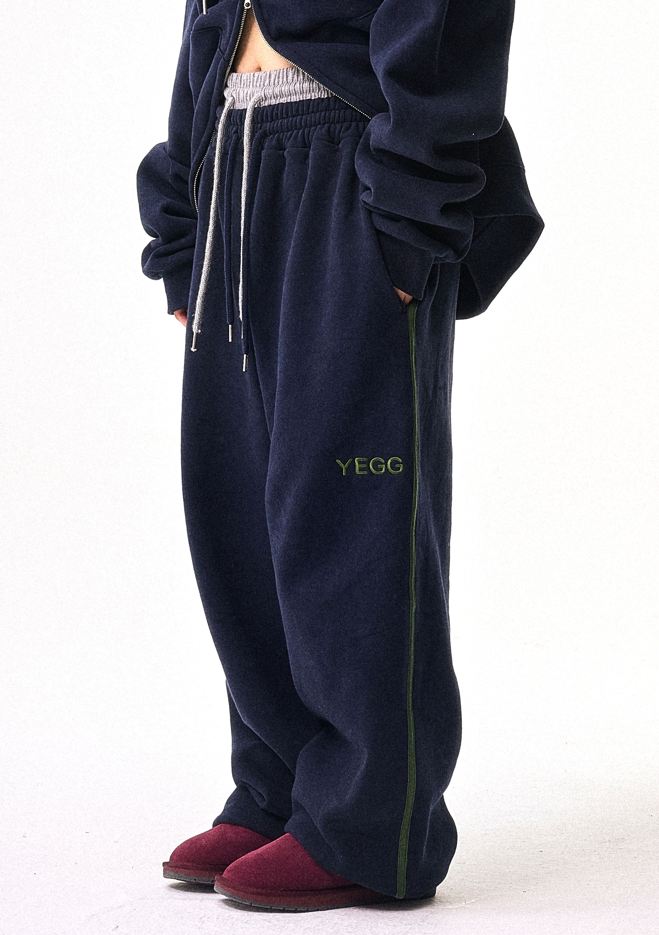 Double Banding Pants Navy