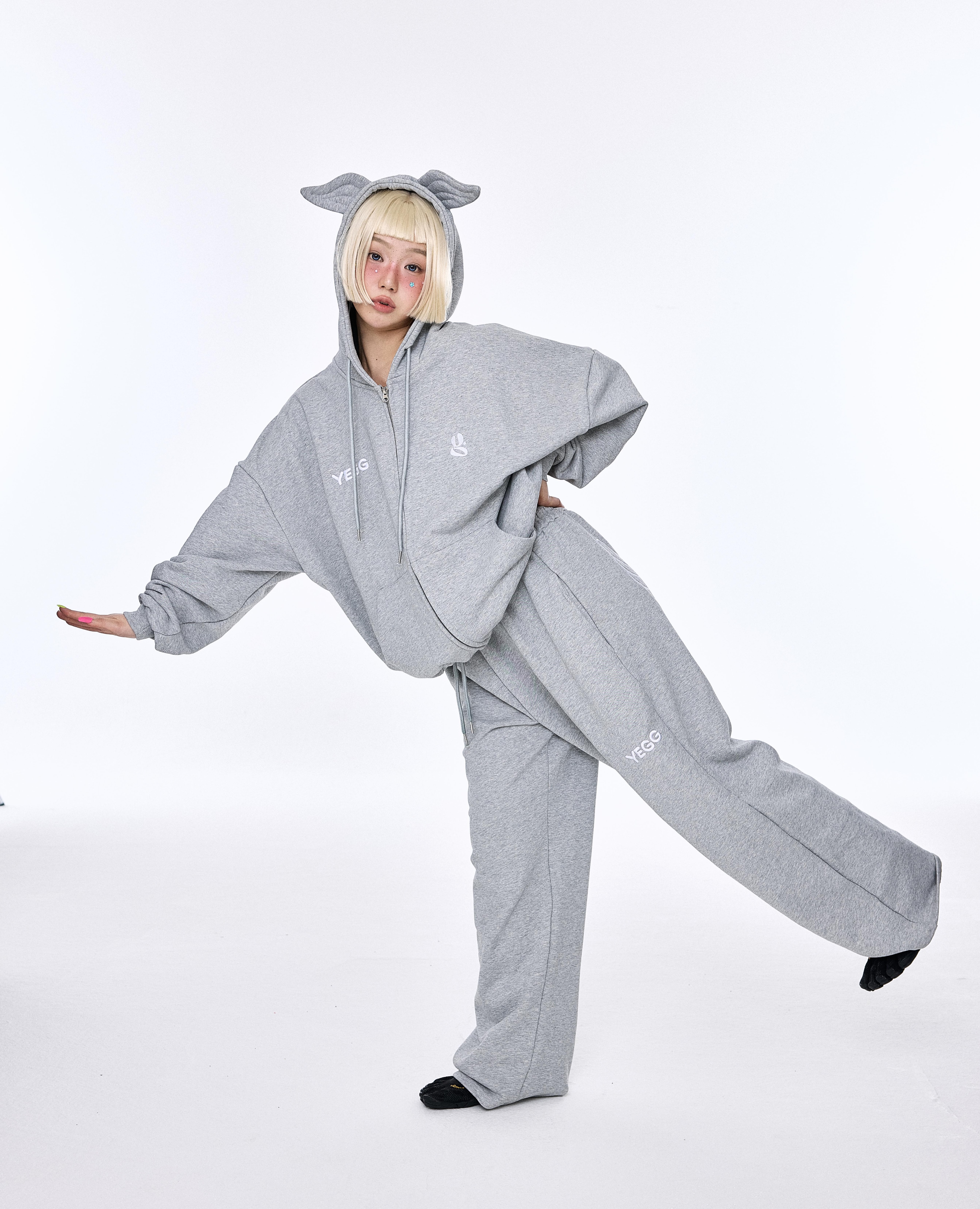[Basic] Wing Hoodie Gray
