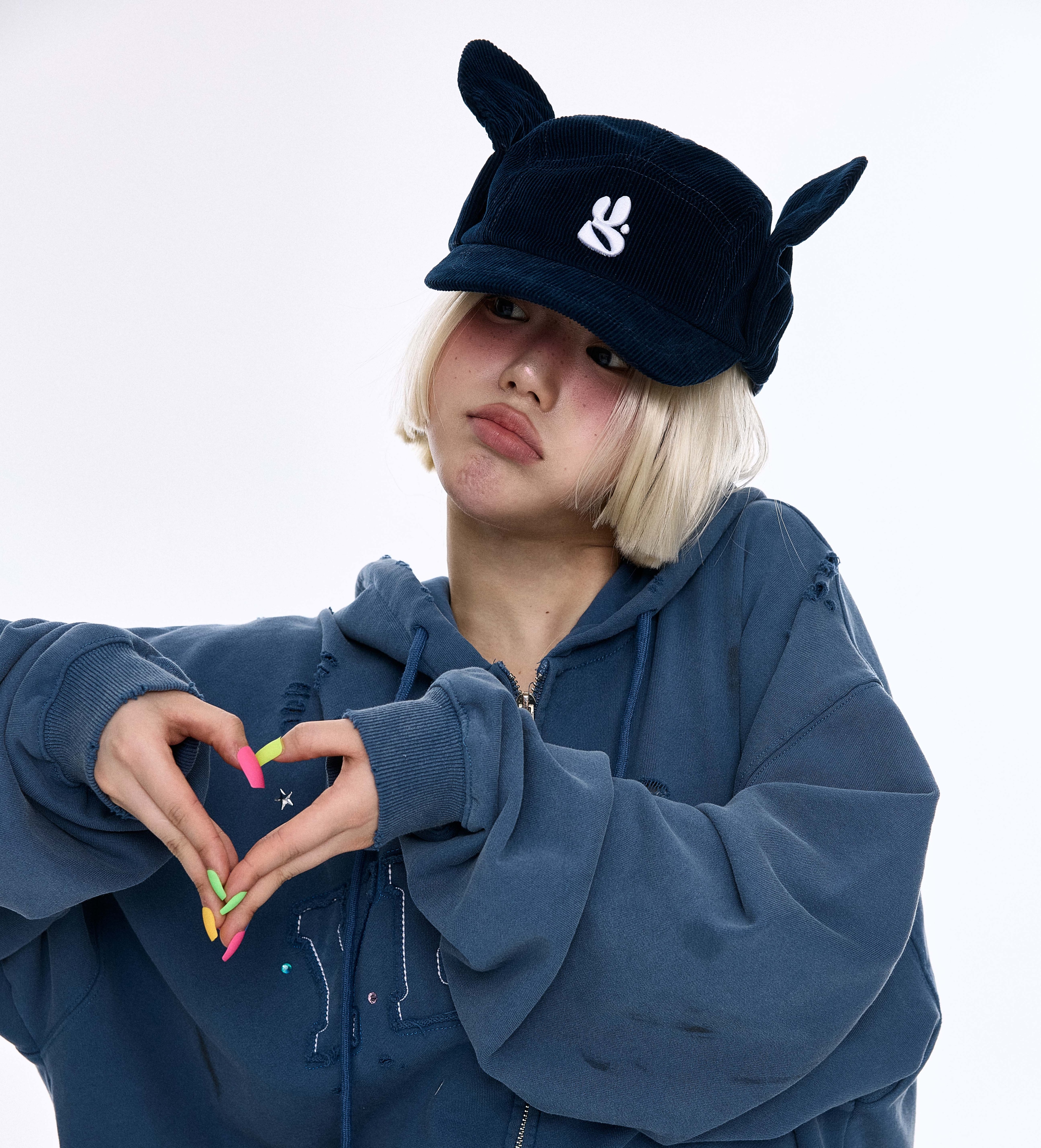 Twist Cord Cap Navy