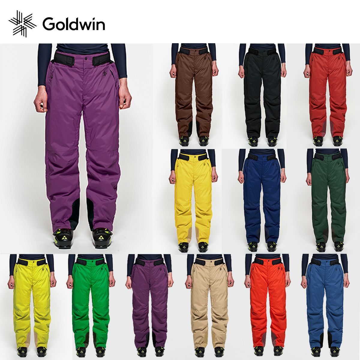 2324 GOLDWIN G-SOLID COLOR WIDE PANTS : G33355B