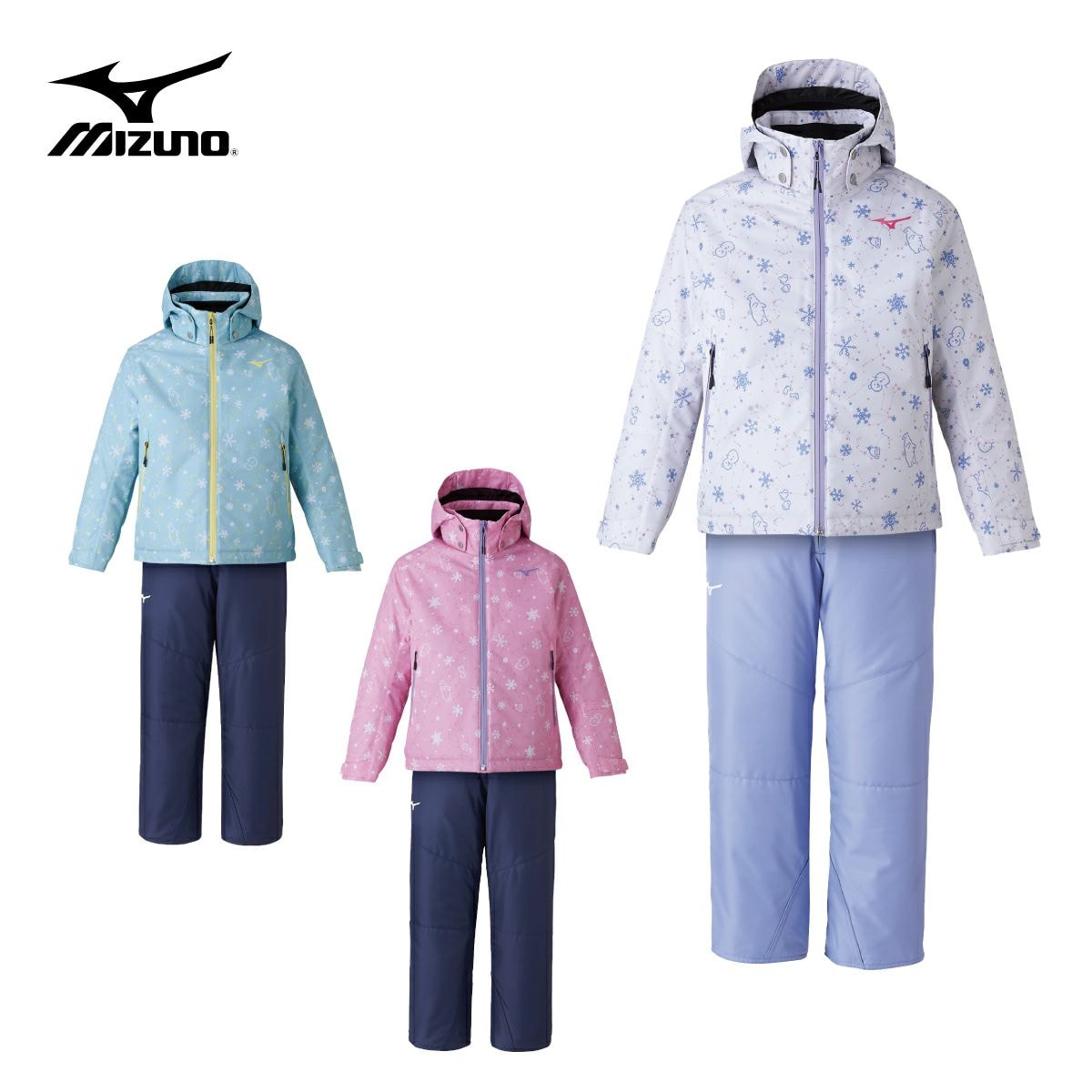 2324 MIZUNO SNOW Jr. PRINT SUIT : Z2MGA956