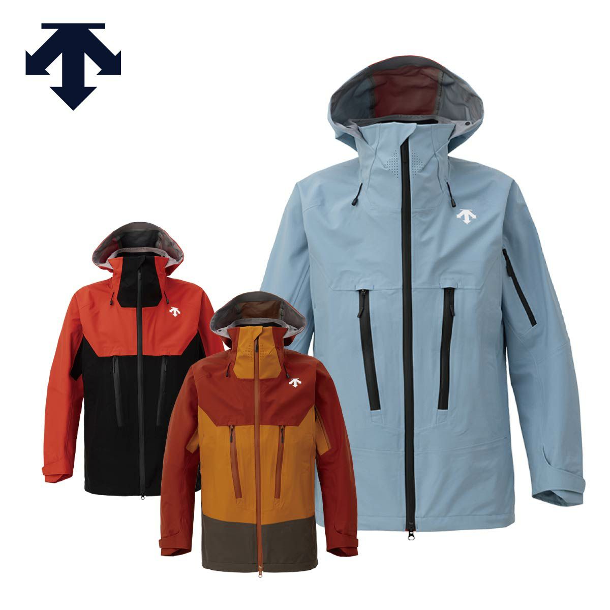 2425 DESCENTE S.I.O 3L HARD SHELL JACKET / DW4FWB52M
