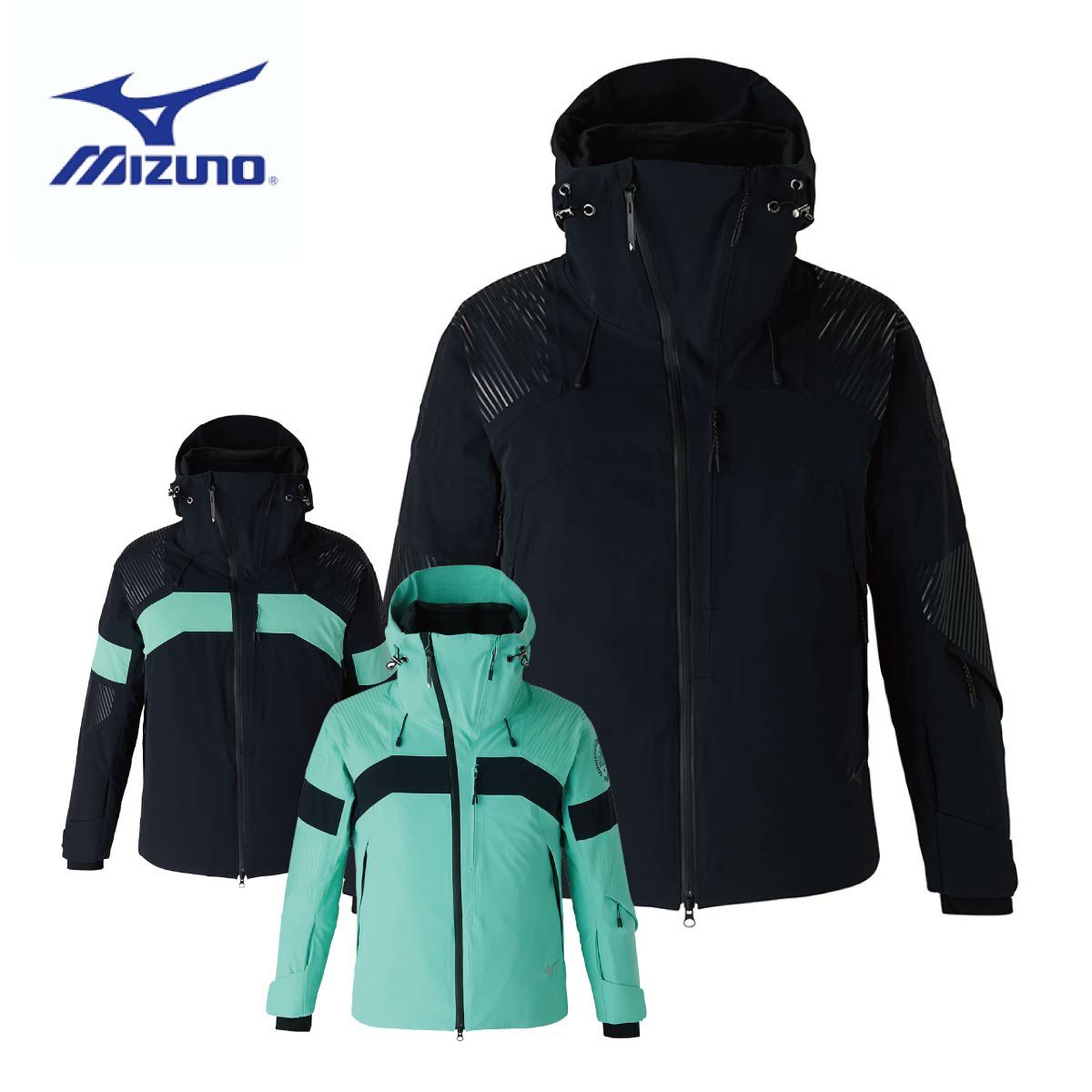 2526 MIZUNO BLACK PREMIUM PARKA : Z2MEB300