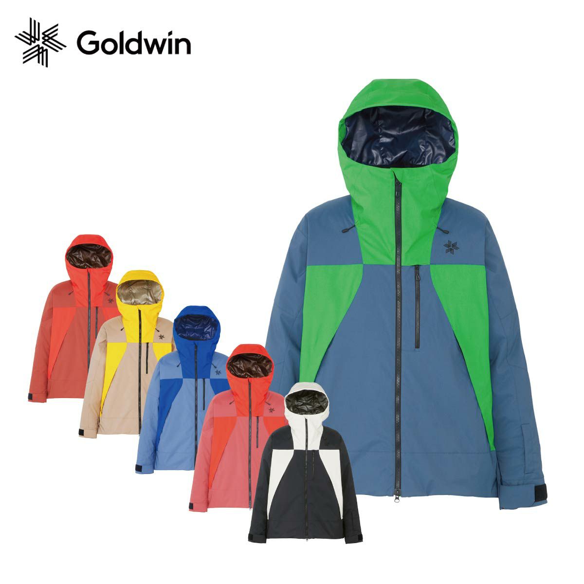 2425 GOLDWIN 2-tone Color Hooded Jacket : G13303