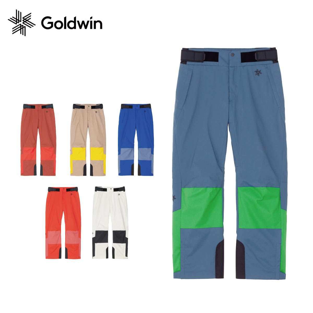 2425 GOLDWIN 2-tone Color Wide Pants : G33355A