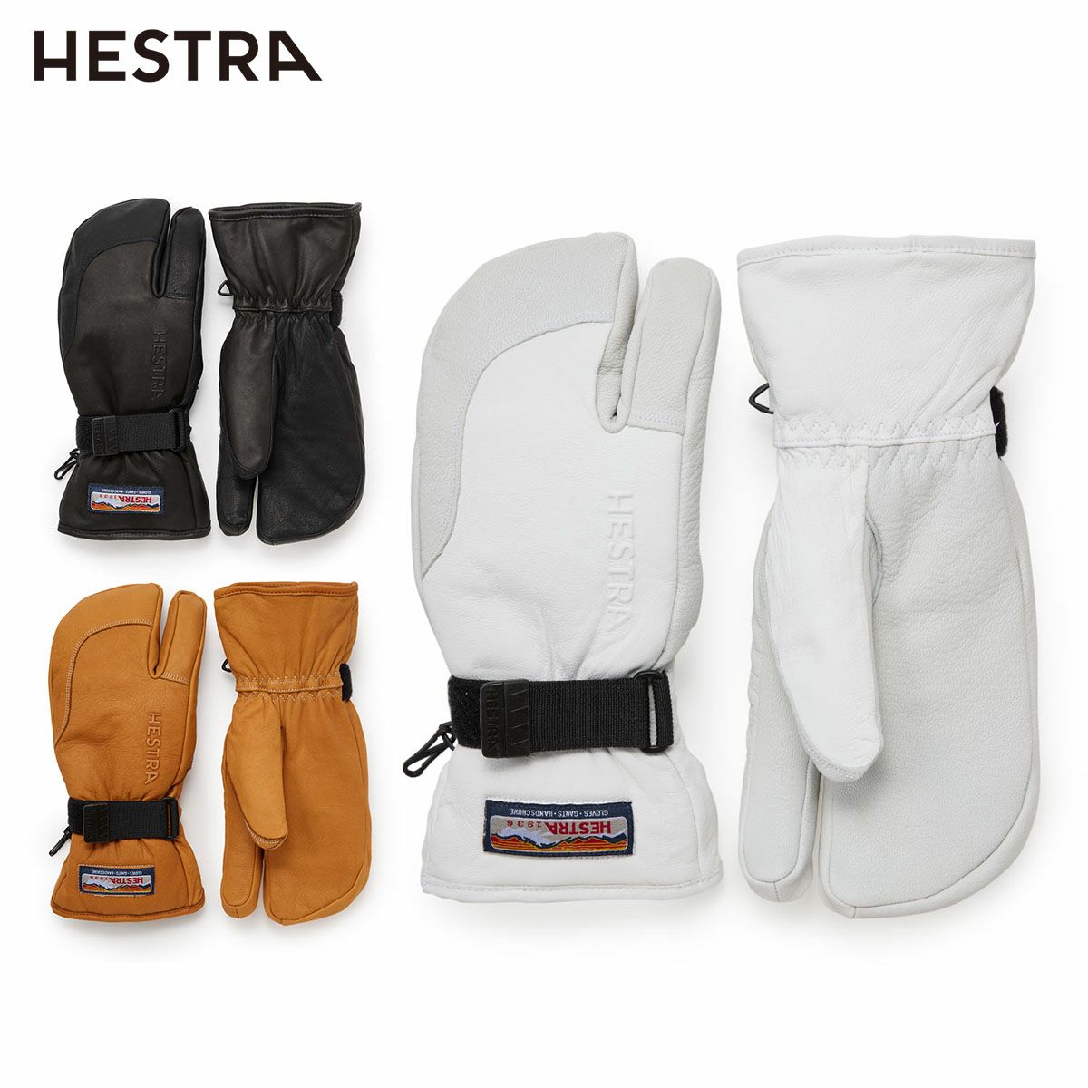 2425 HESTRA 3-Finger Full Leather / 30872