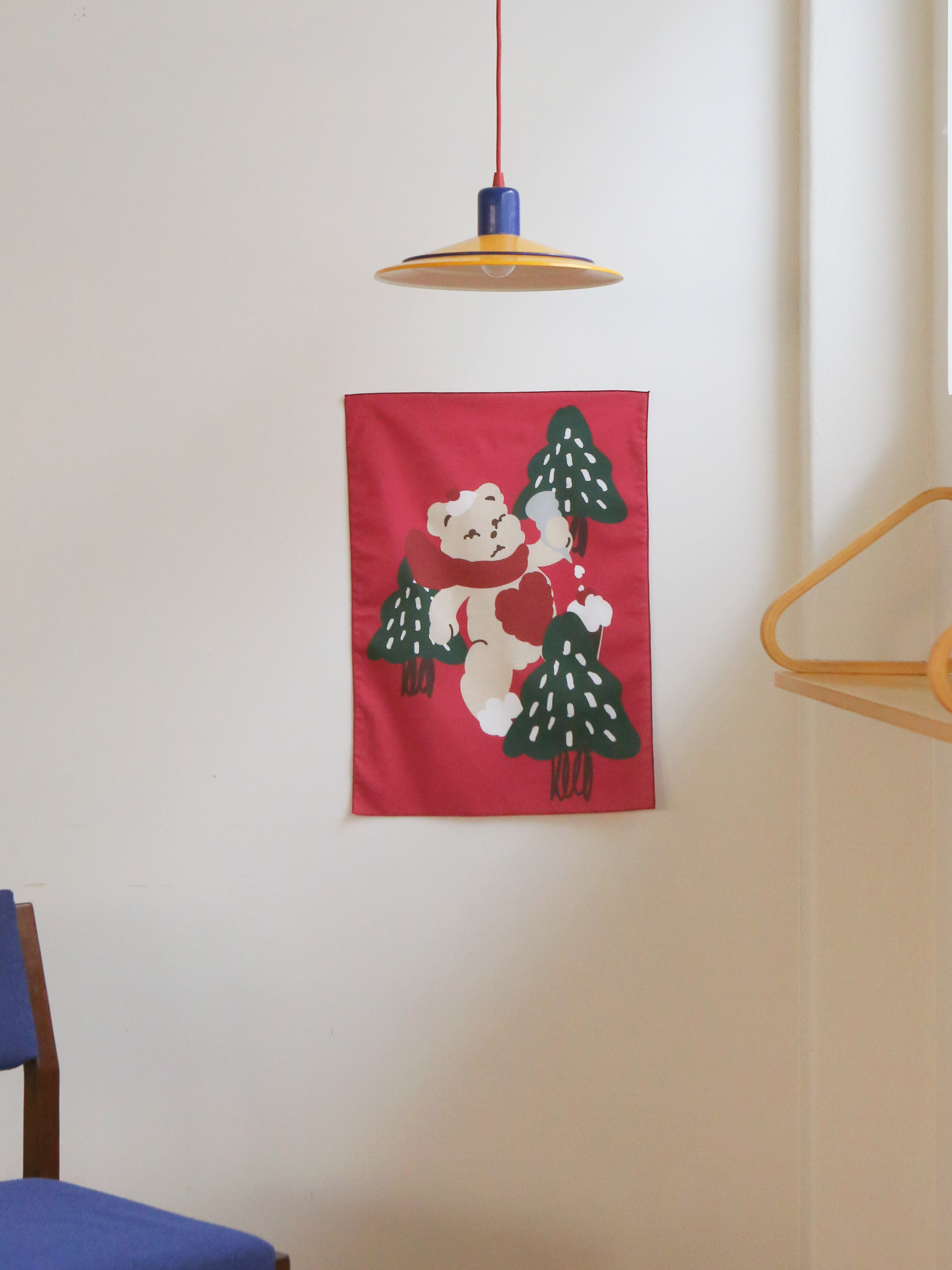 Whipping bear red 월패브릭