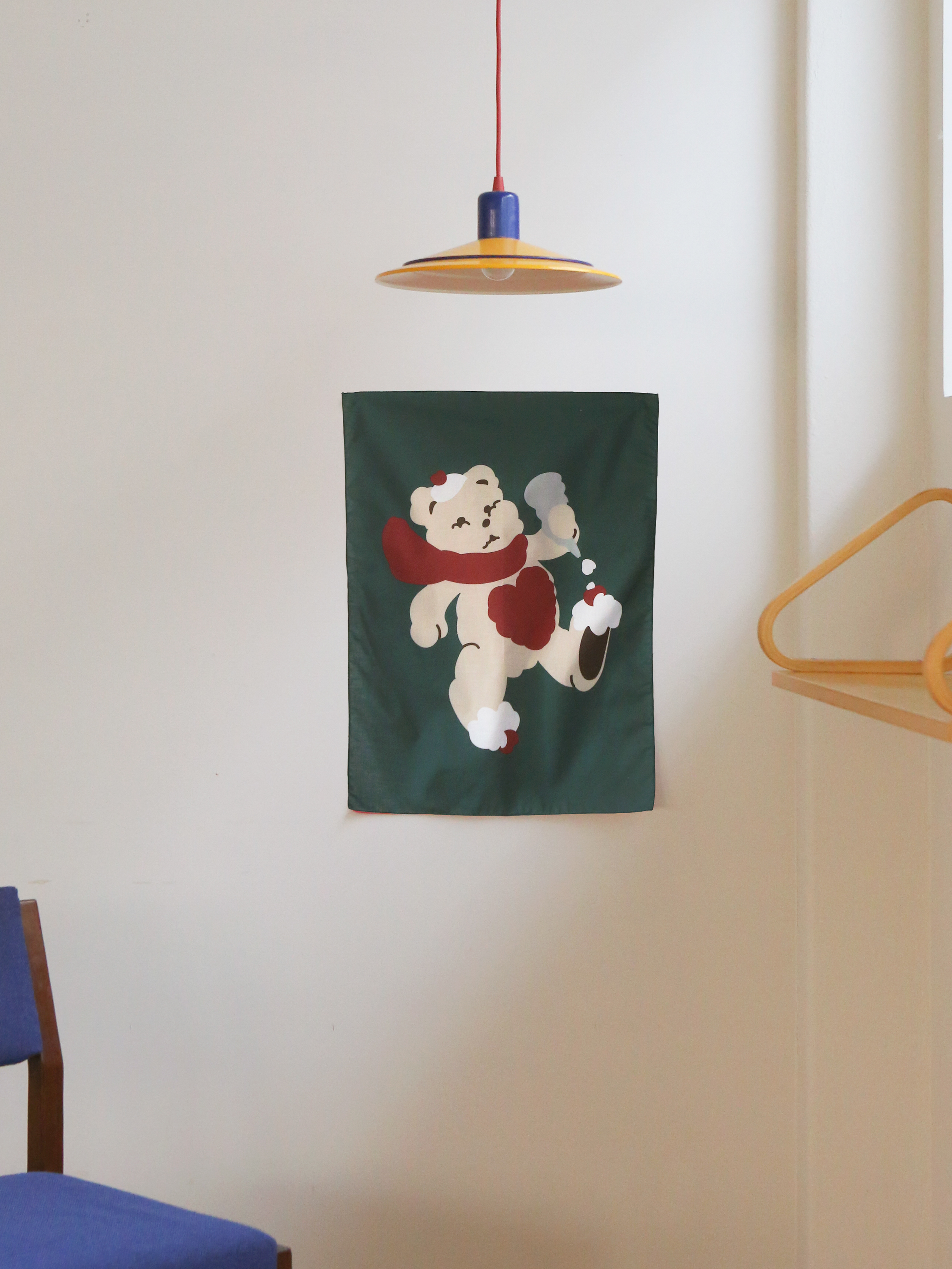 Whipping bear green 월패브릭