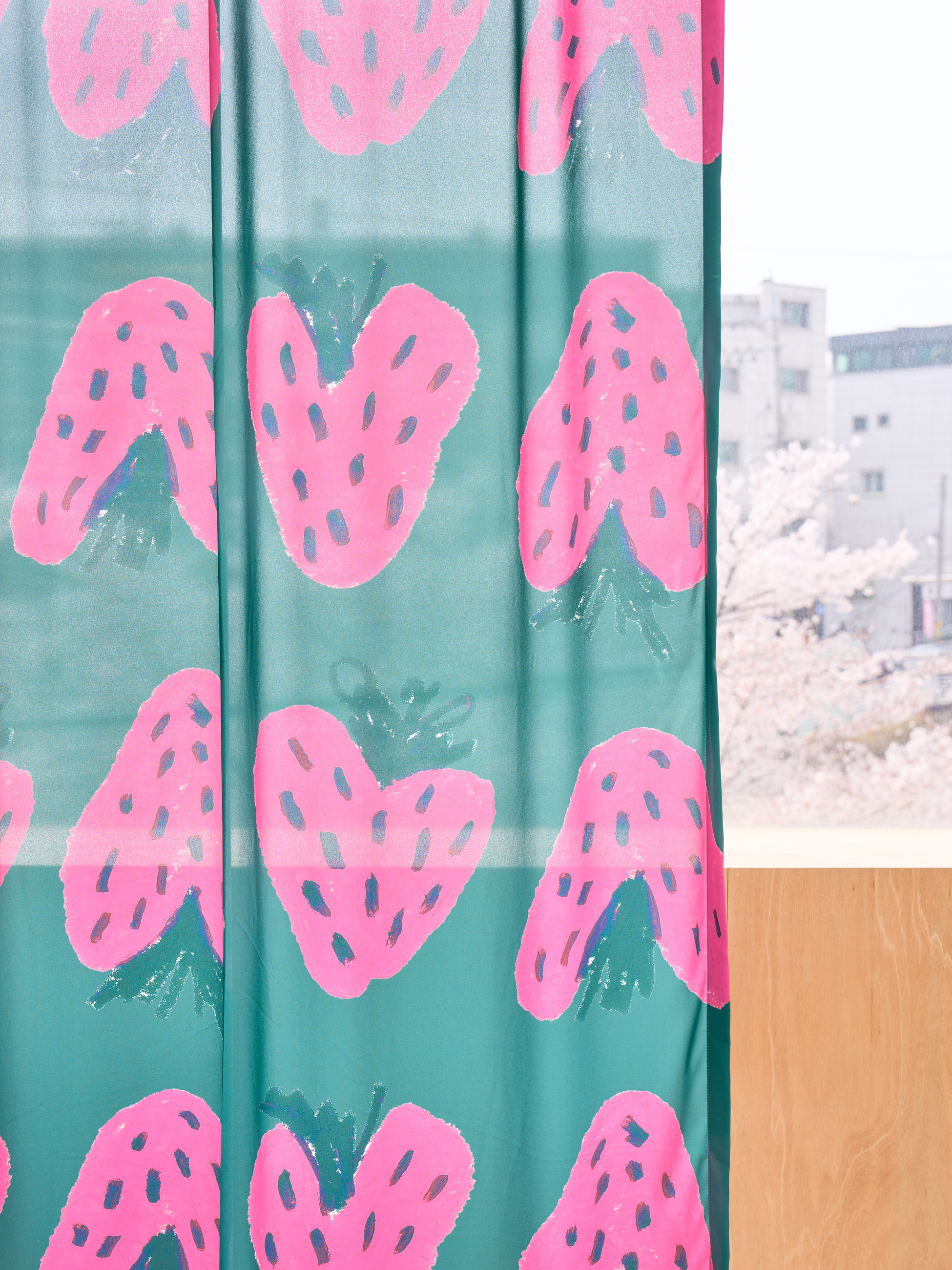 Loveberry 쉬폰 커튼