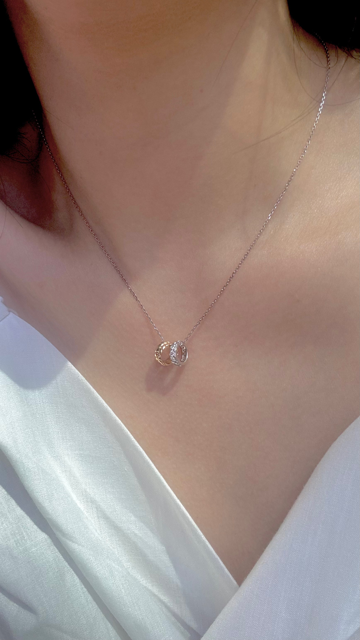 LEAF NECKLACE (Lab diamond)