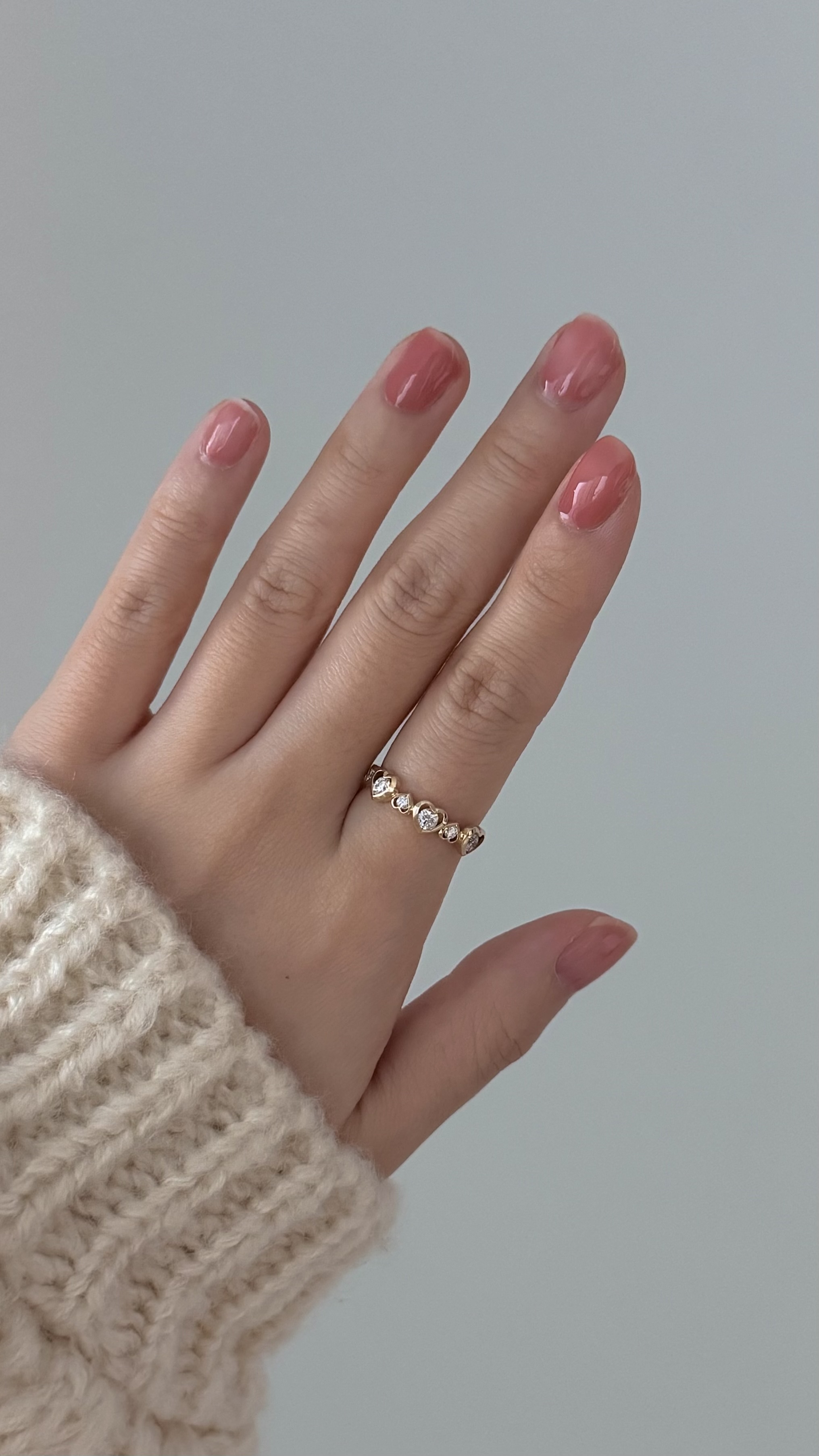 Half Heart Ring (Lab diamond)