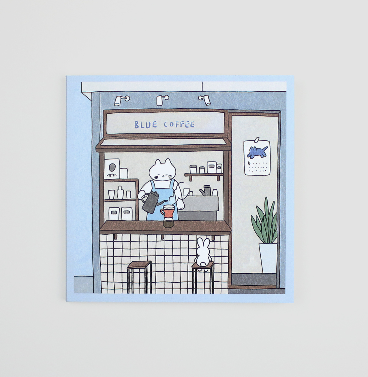 블루커피 엽서북 01