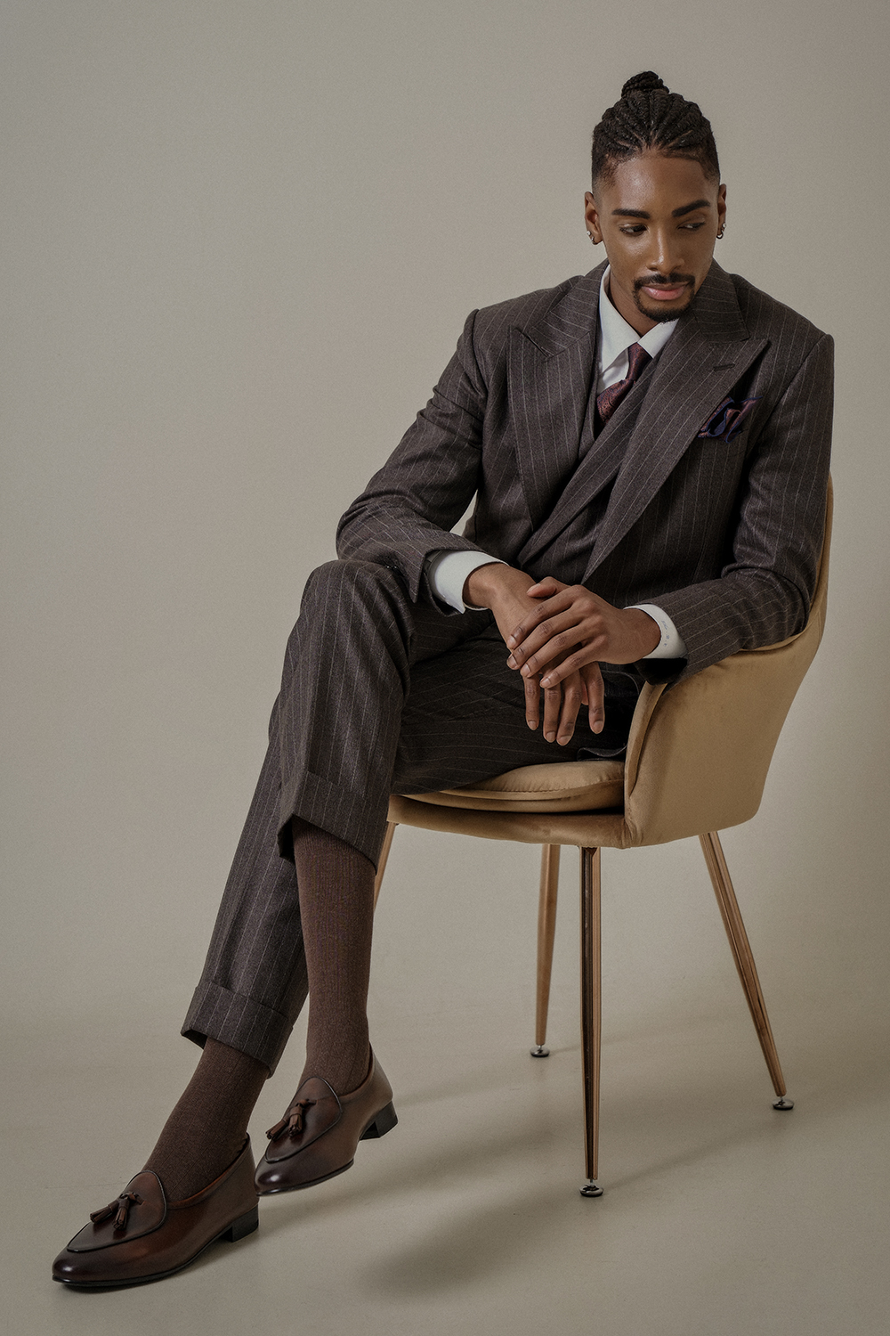 Belgian Tassel Loafers #4402 [Classic brown]