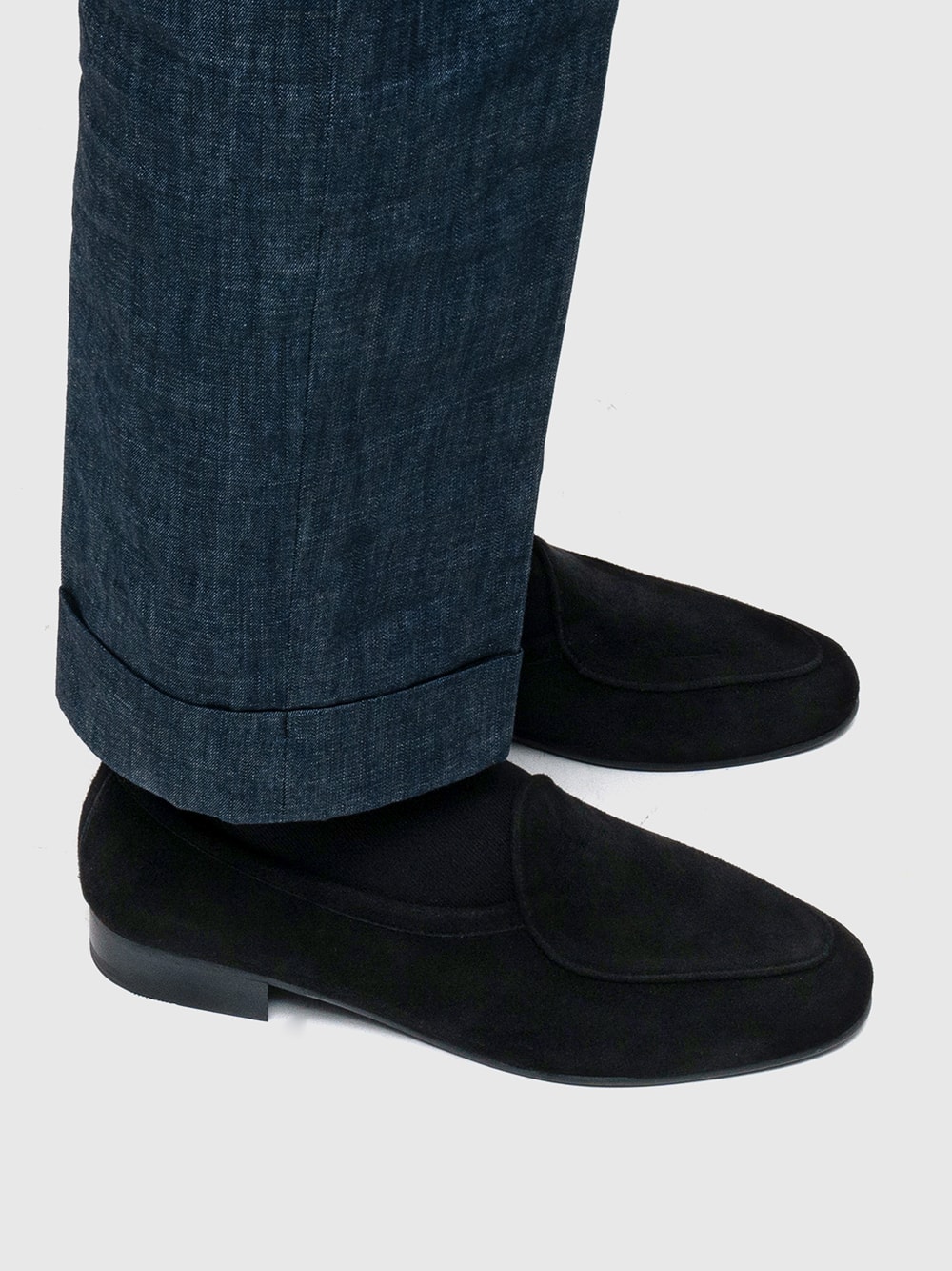 [Refurb] Belgian Loafers Black Suede / ALC043