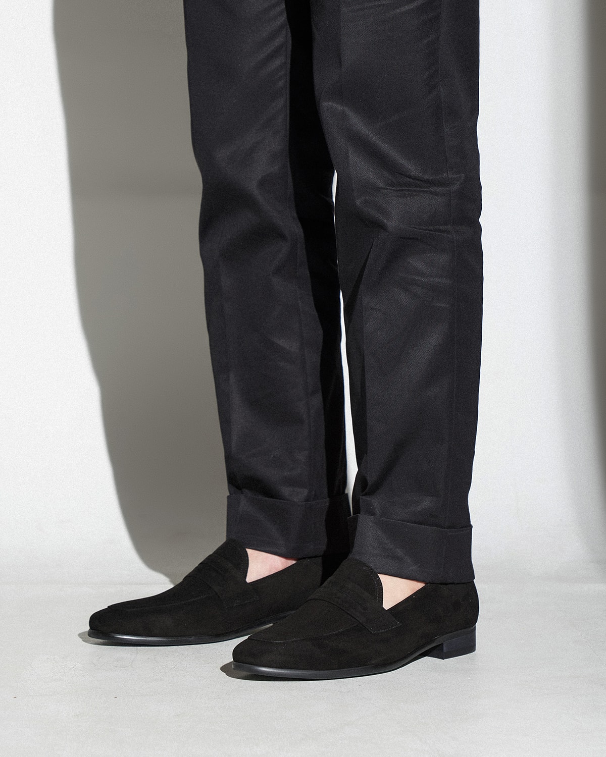 Luce Penny Loafers #027 [Black suede]