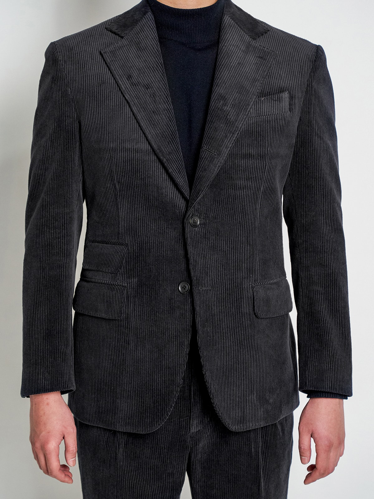 Tailored Jacket #001 [Black corduroy]