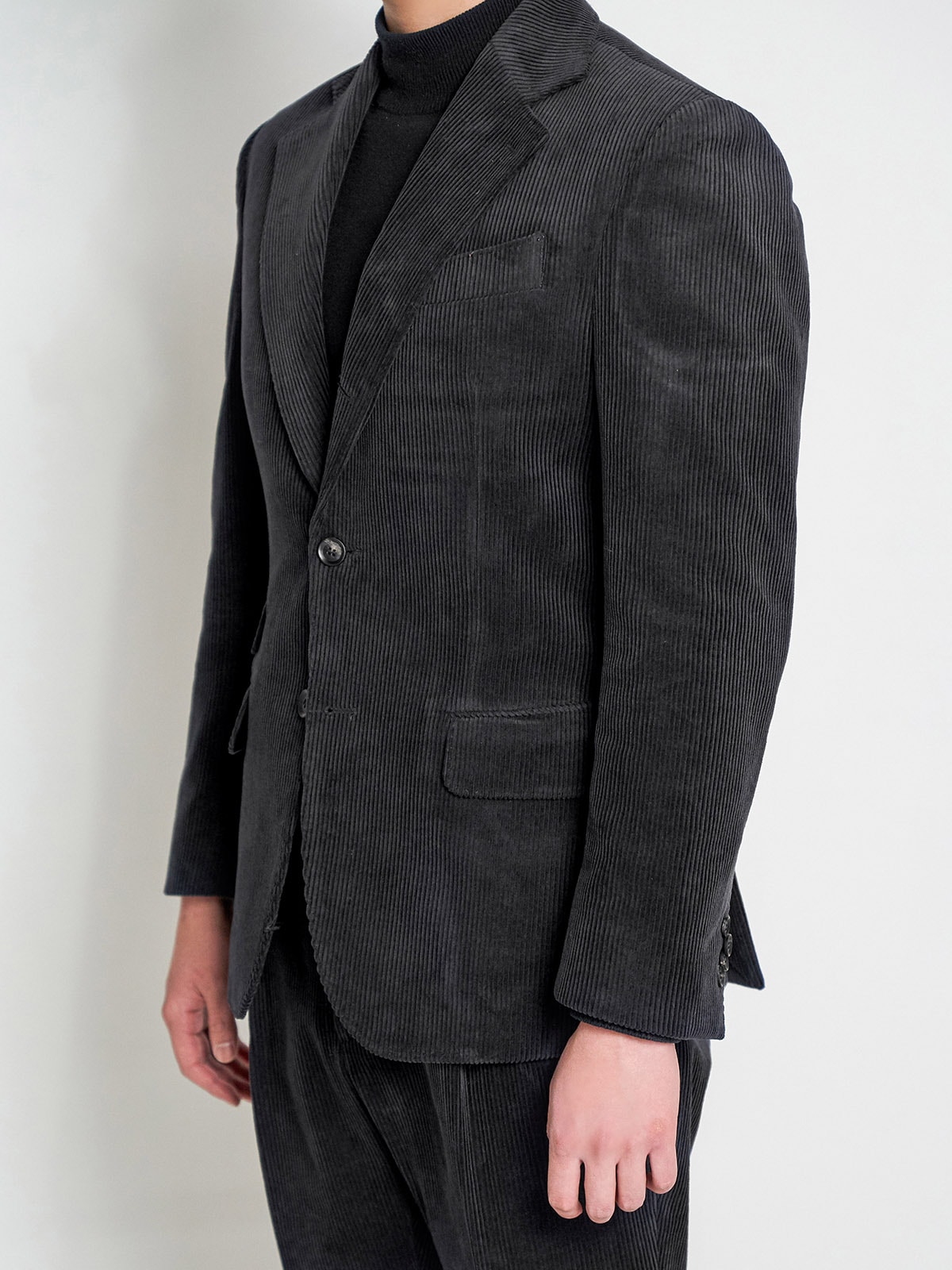 Tailored Jacket #001 [Black corduroy]