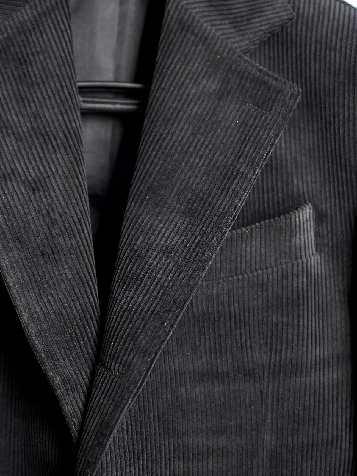 Tailored Jacket #001 [Black corduroy]