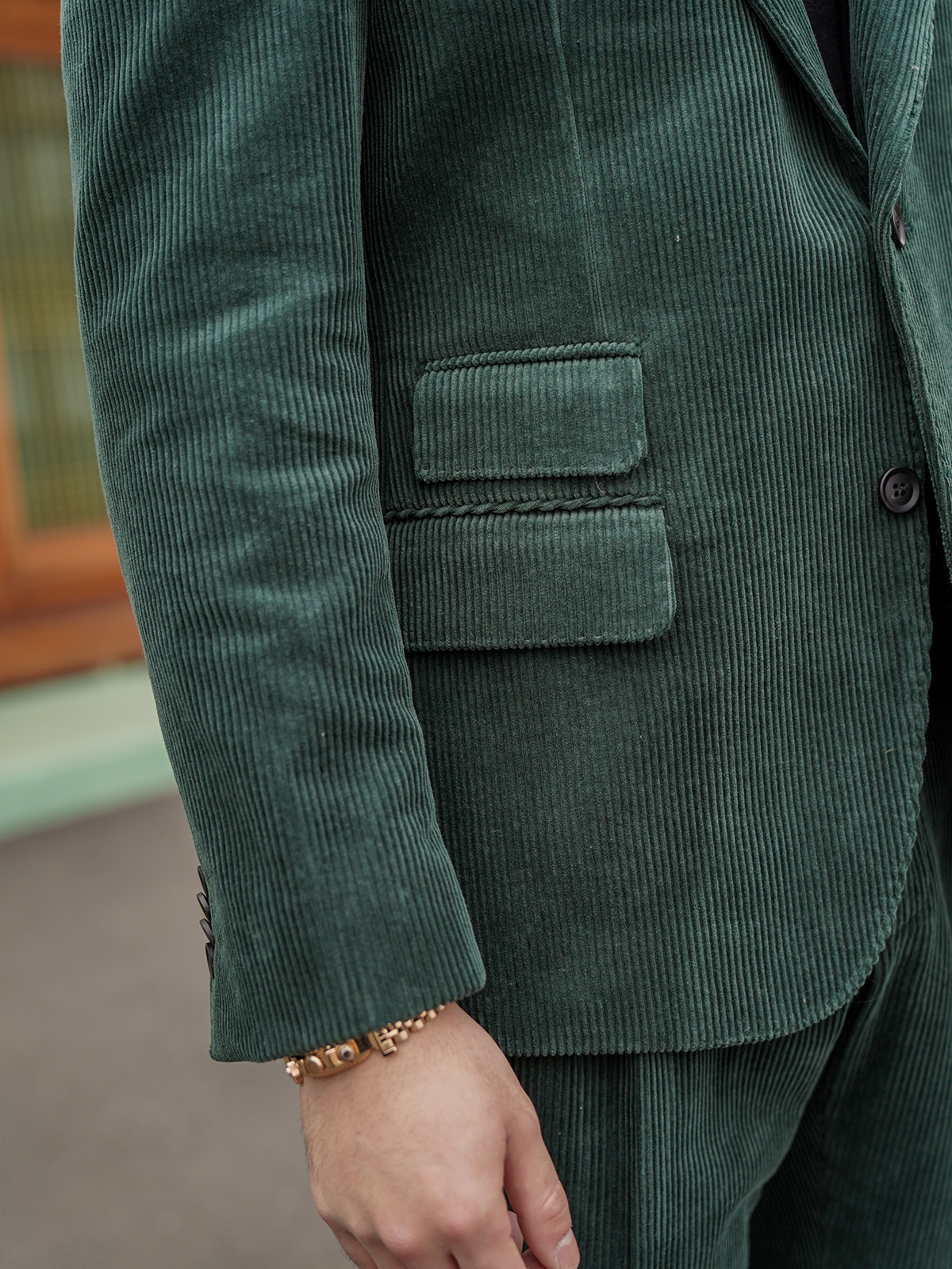Tailored Jacket #001 [Green corduroy]