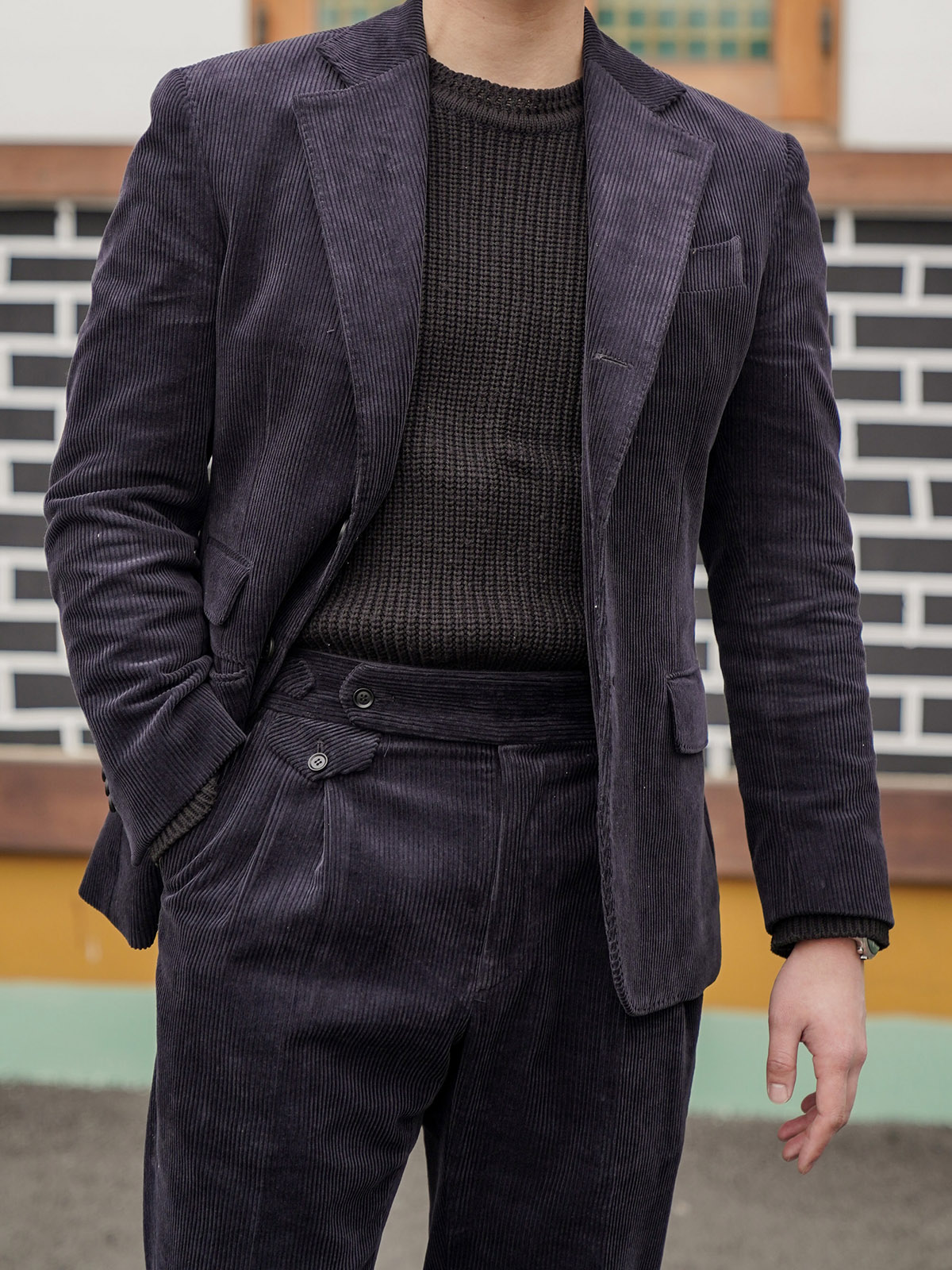 Tailored Jacket #001 [Navy corduroy]