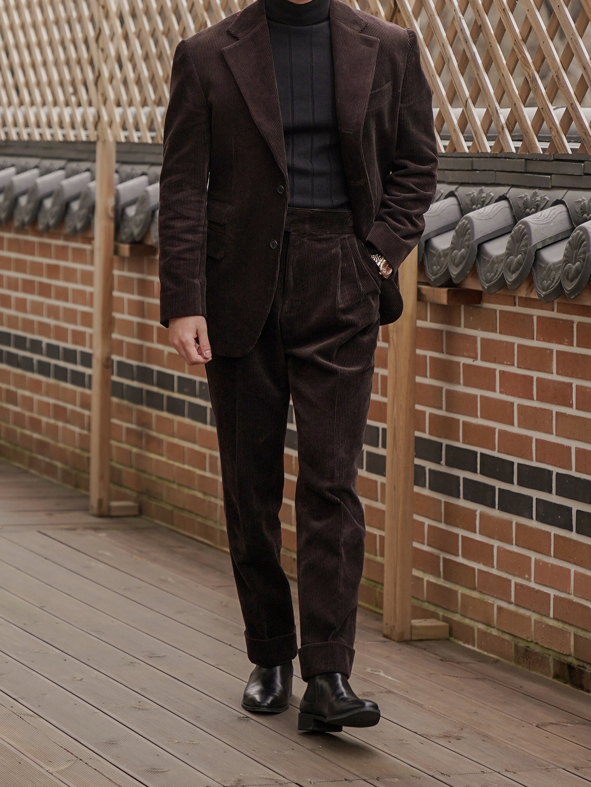 Tailored Jacket #001 [D.brown corduroy]