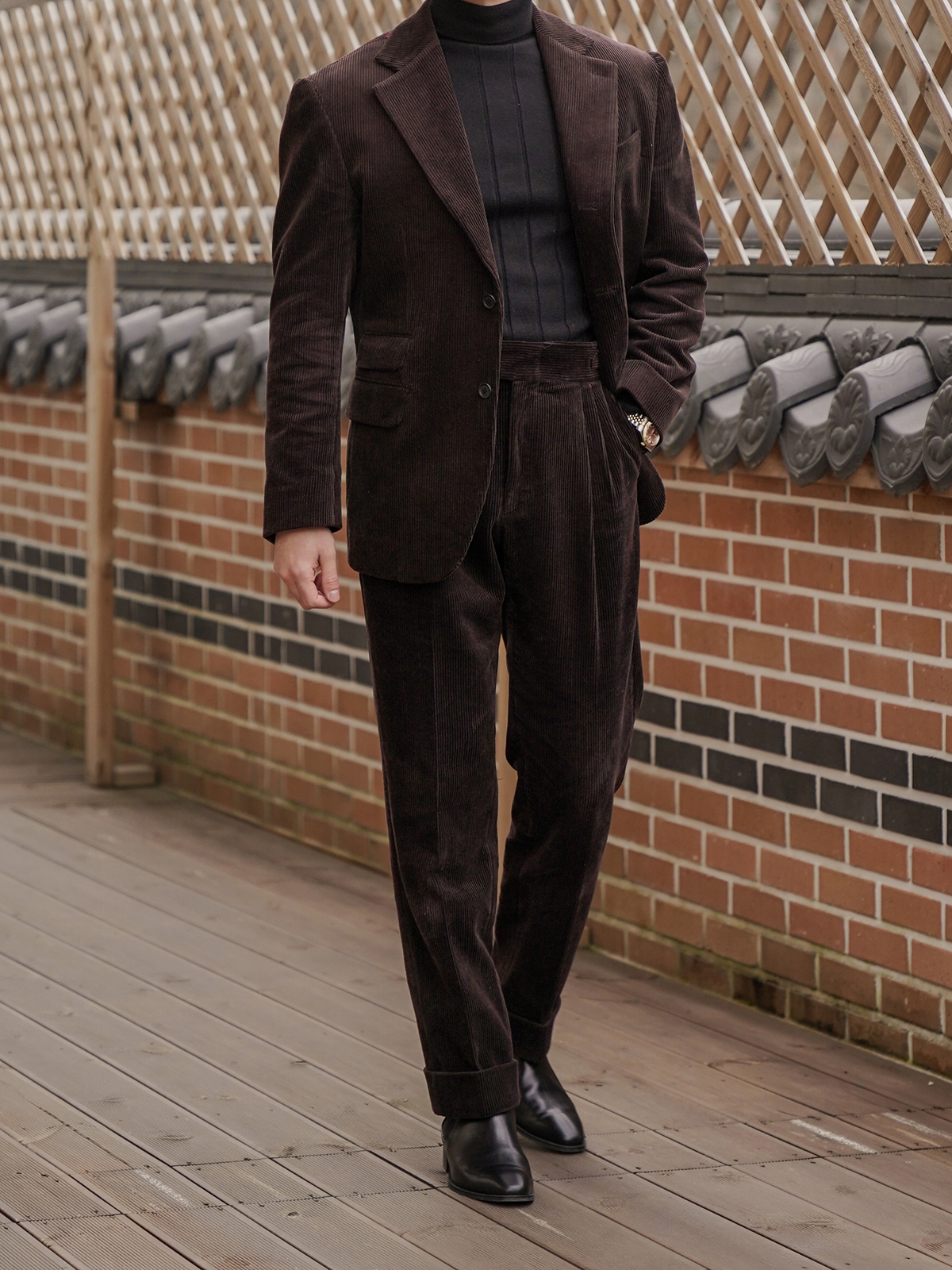 Tailored Jacket #001 [D.brown corduroy]