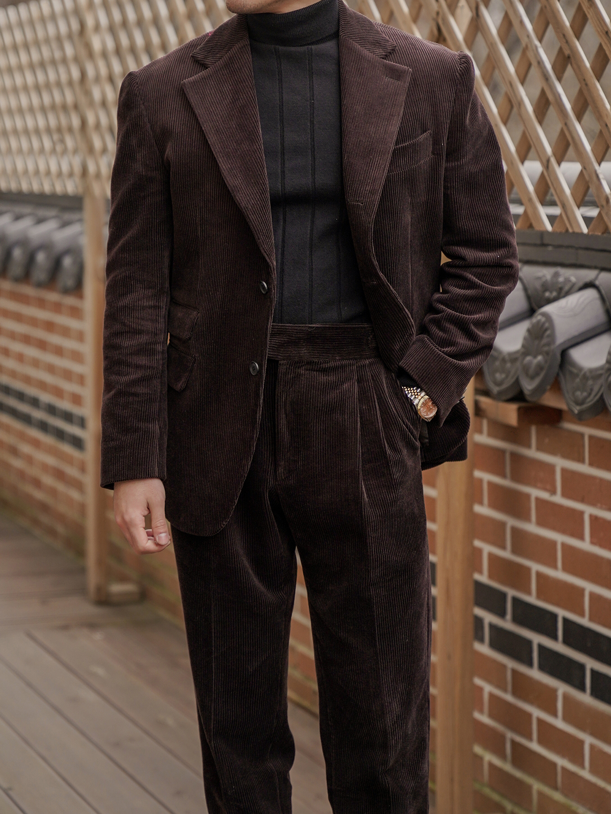 Tailored Jacket #001 [D.brown corduroy]