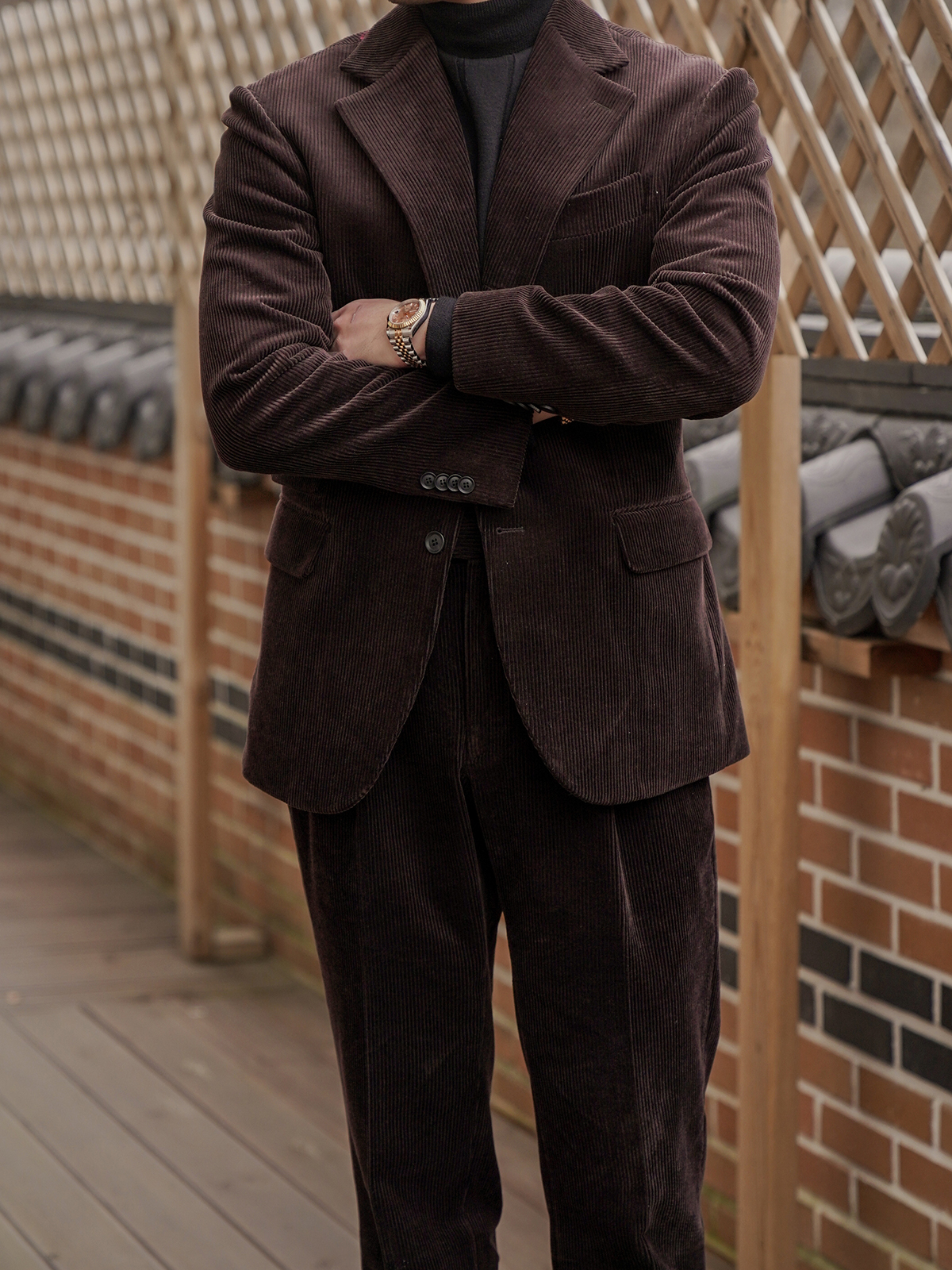 Tailored Jacket #001 [D.brown corduroy]