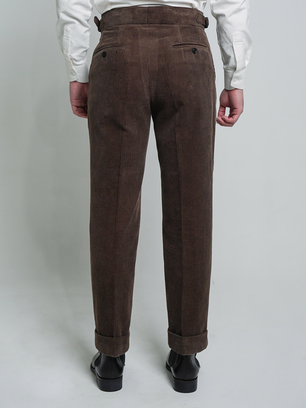 Tailored 2-Pleats Pants #011 [Brown corduroy]