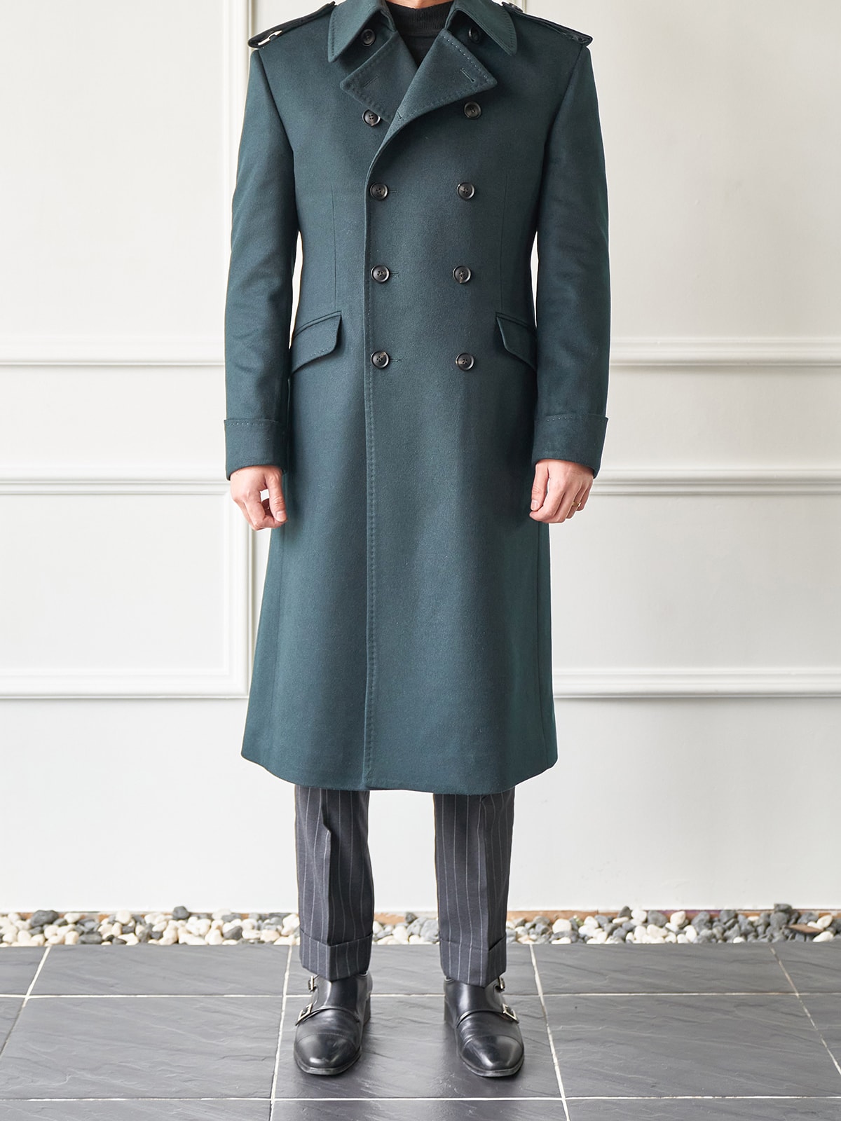 Tailored Great Coat #001 [Dark green]