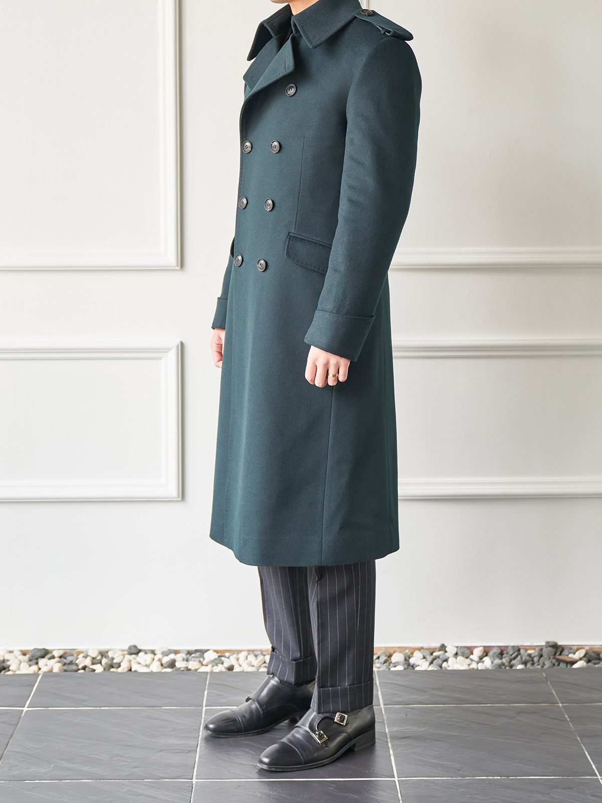 Tailored Great Coat #001 [Dark green]