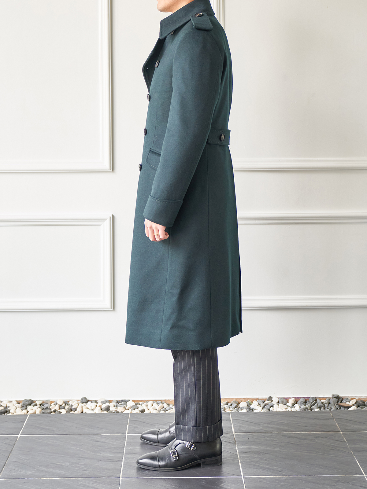 Tailored Great Coat #001 [Dark green]