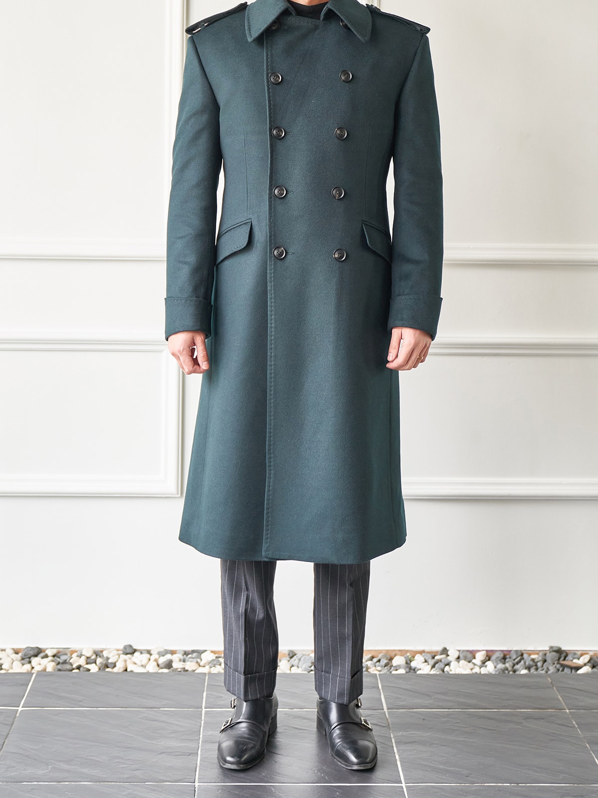 Tailored Great Coat #001 [Dark green]