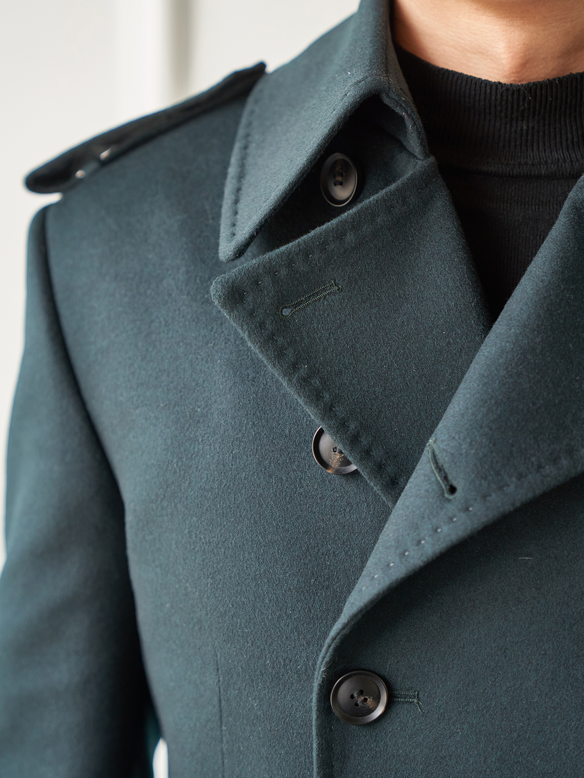 Tailored Great Coat #001 [Dark green]