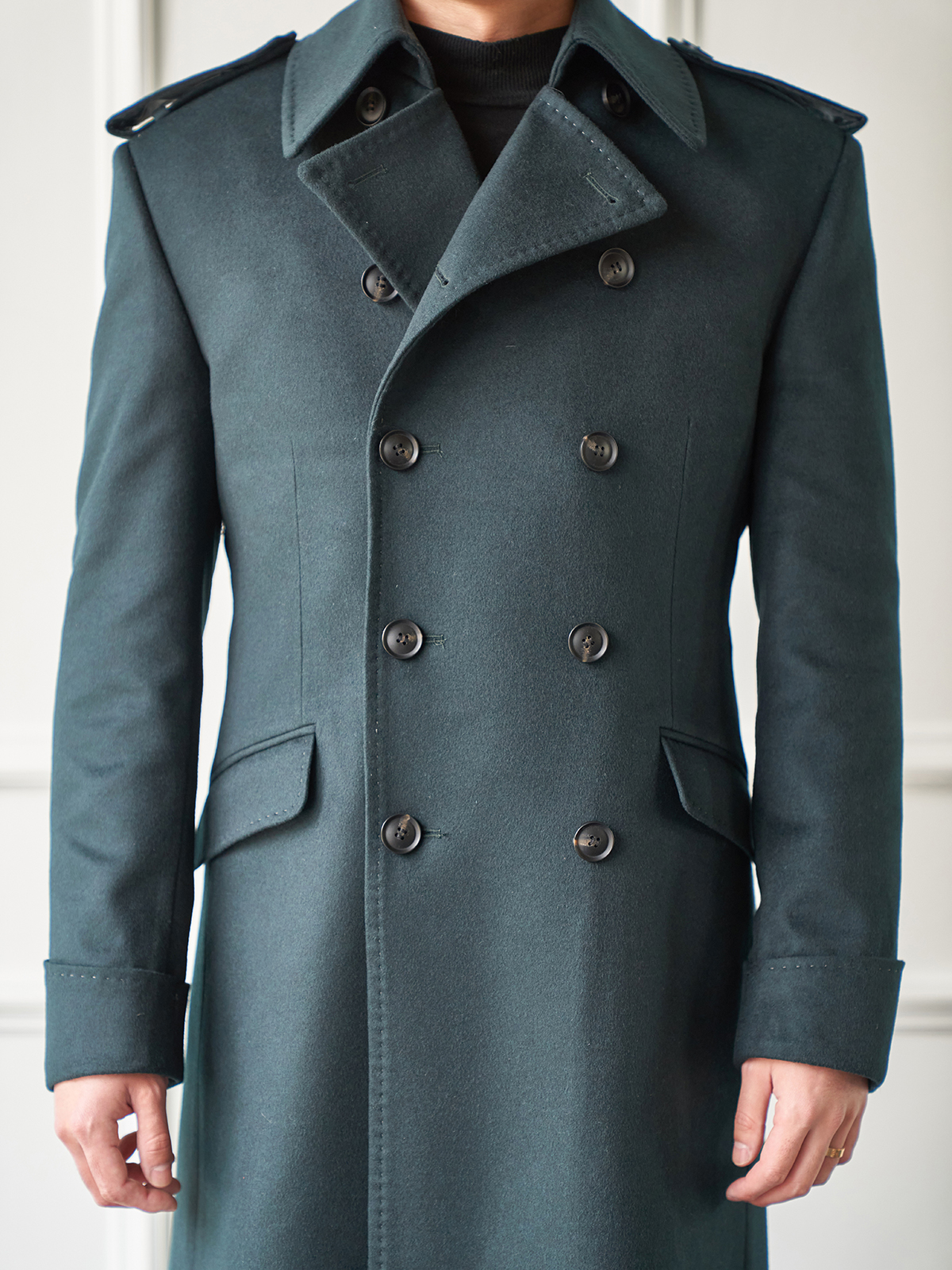Tailored Great Coat #001 [Dark green]