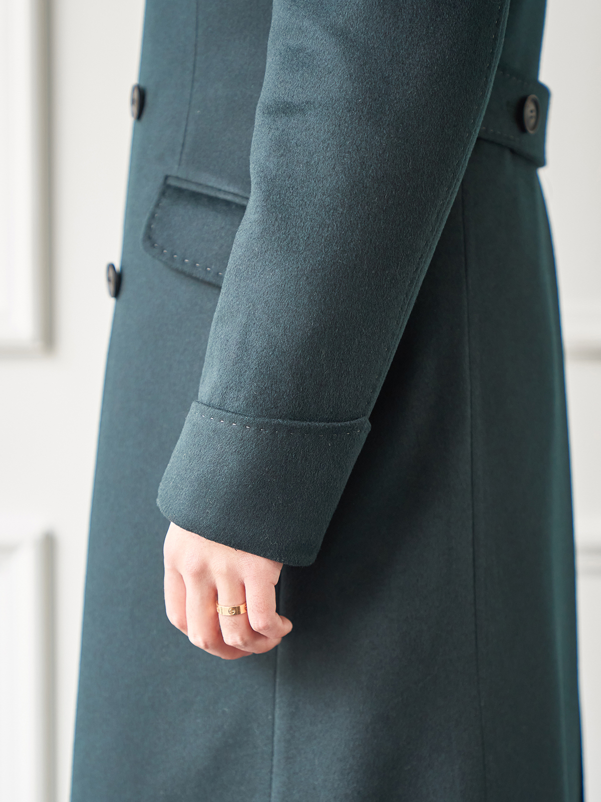 Tailored Great Coat #001 [Dark green]