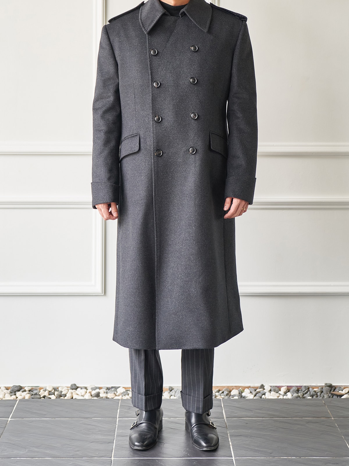 Tailored Great Coat #001 [Charcoal]