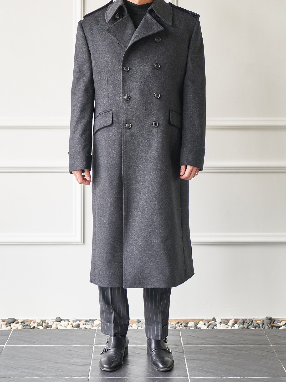 Tailored Great Coat #001 [Charcoal]