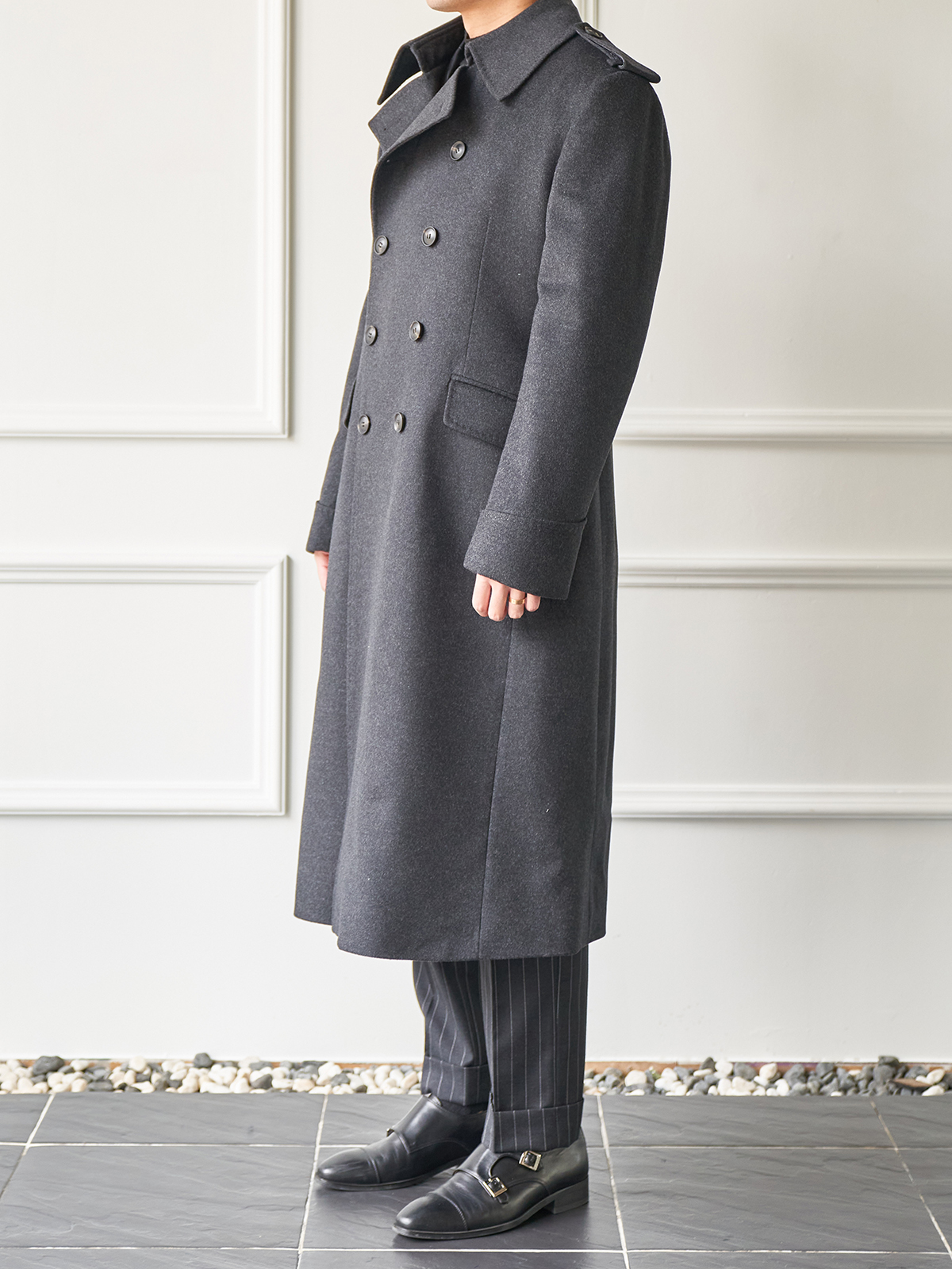 Tailored Great Coat #001 [Charcoal]