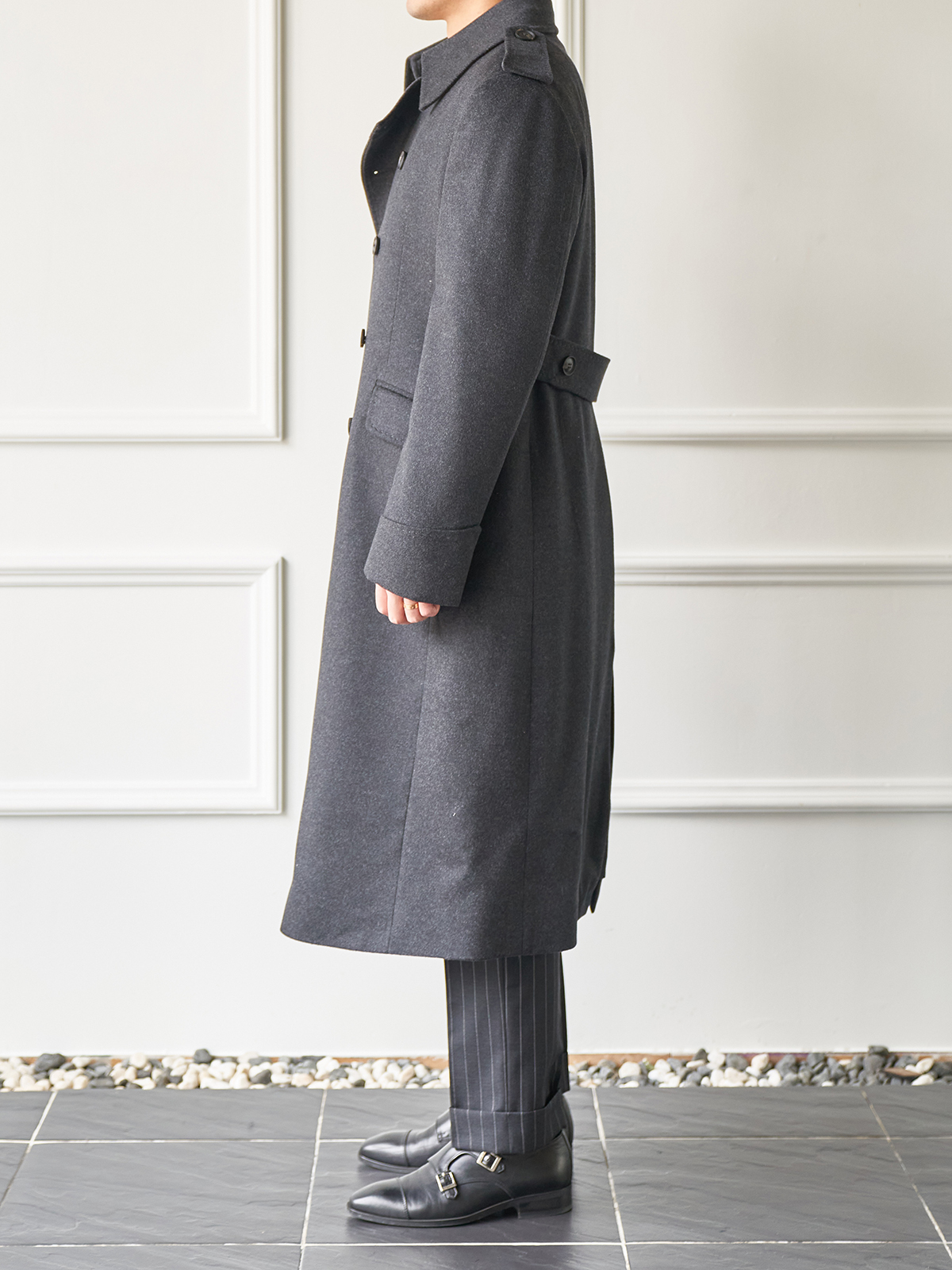 Tailored Great Coat #001 [Charcoal]