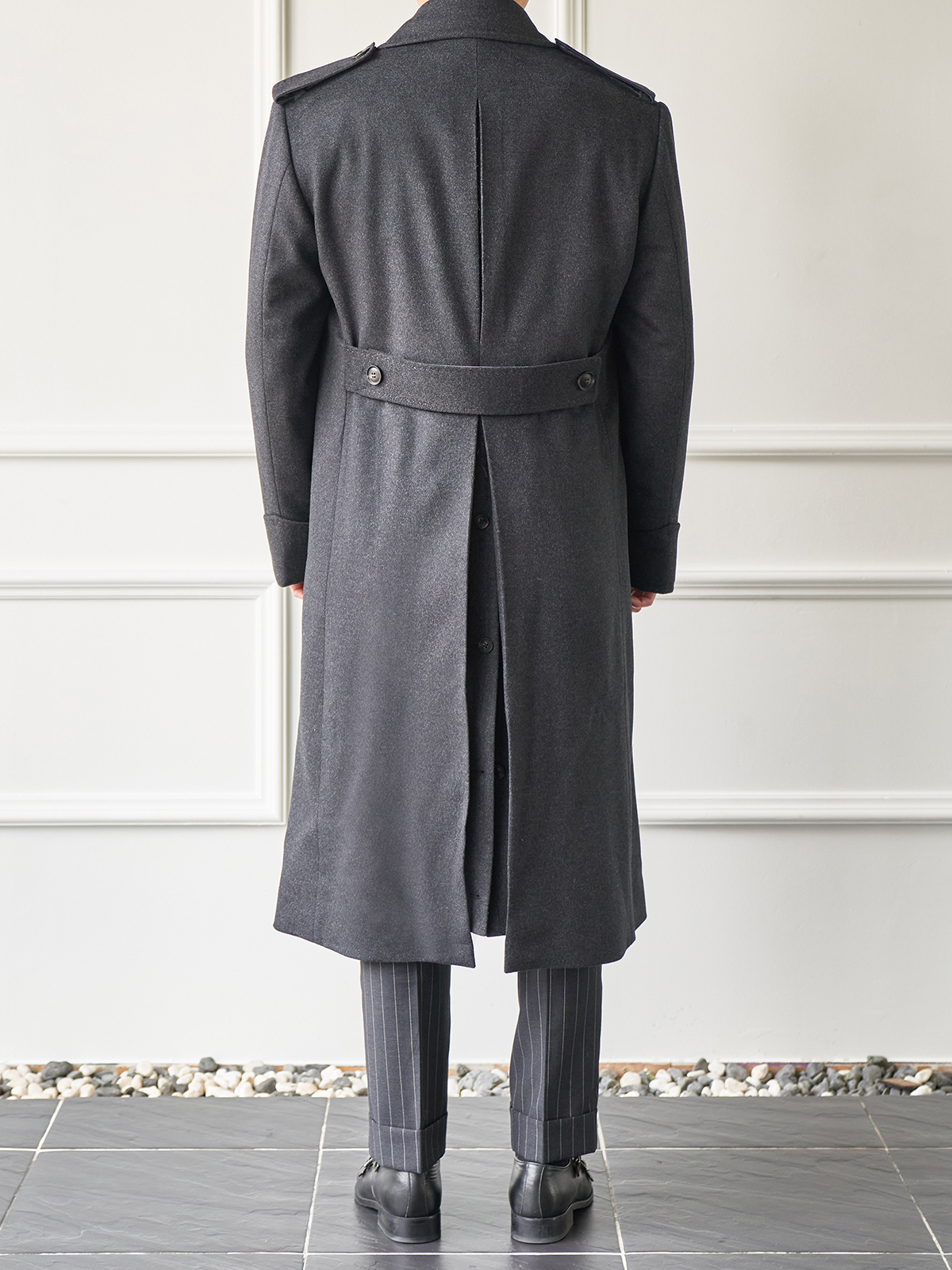 Tailored Great Coat #001 [Charcoal]