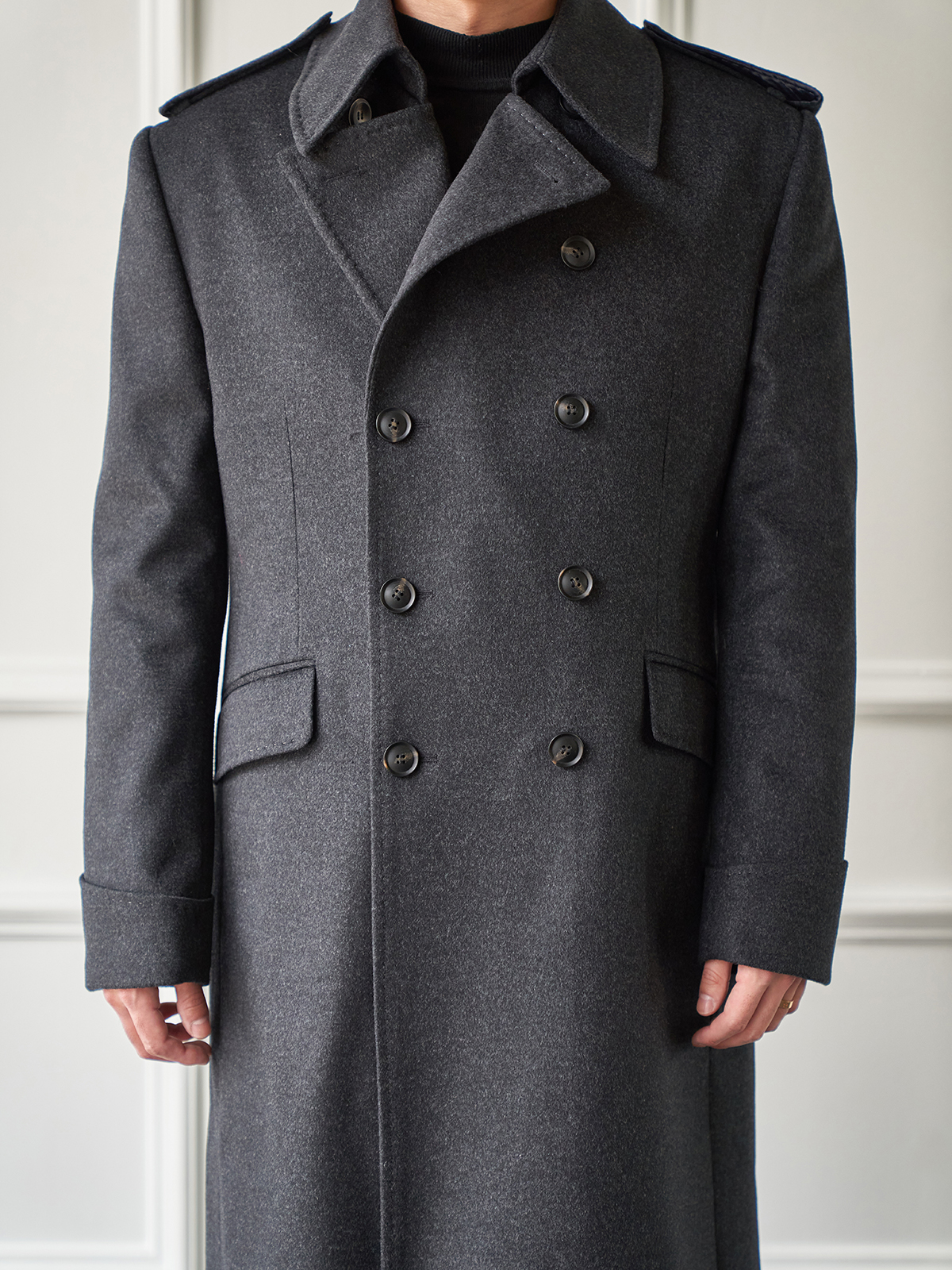 Tailored Great Coat #001 [Charcoal]
