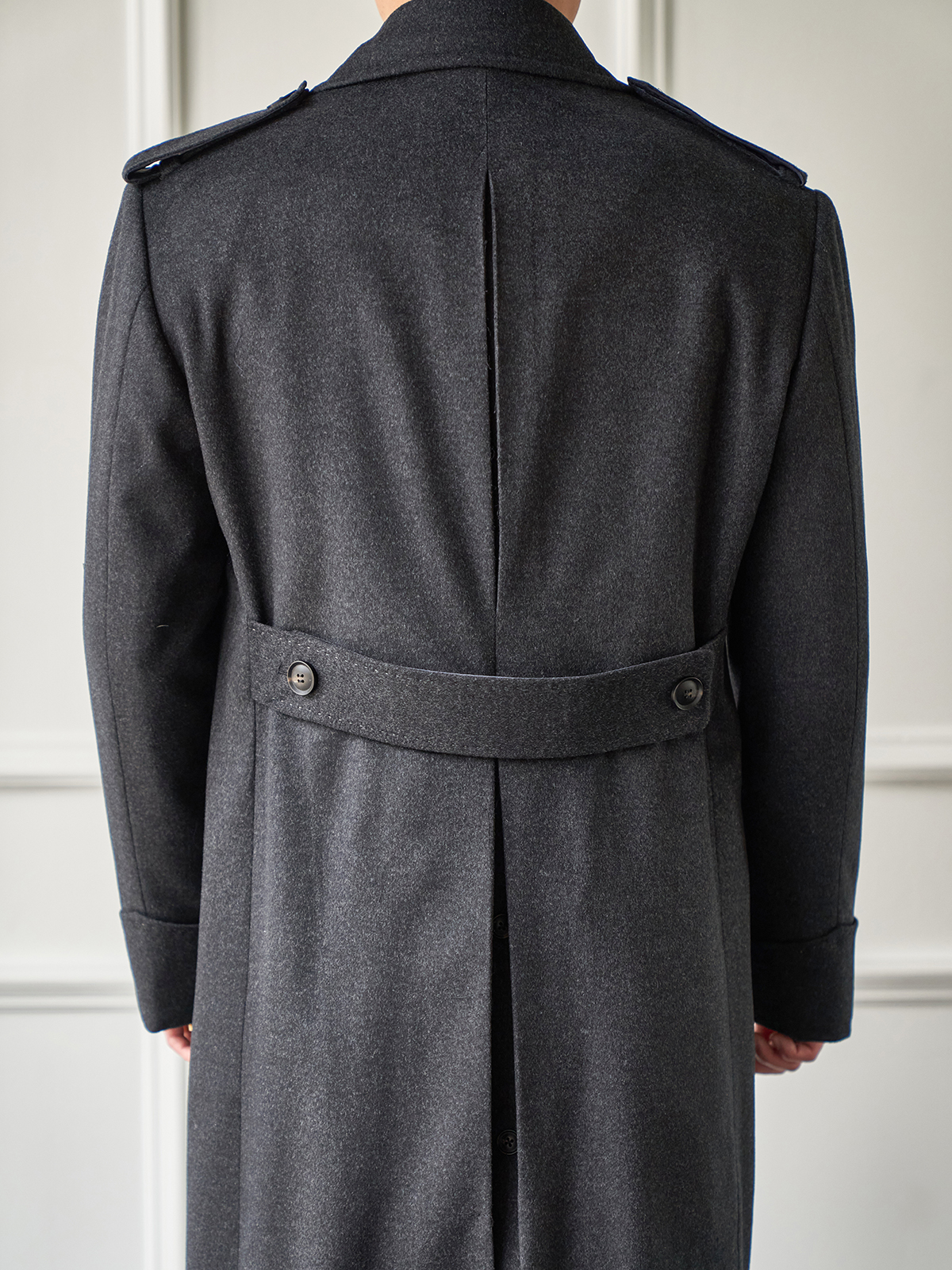 Tailored Great Coat #001 [Charcoal]